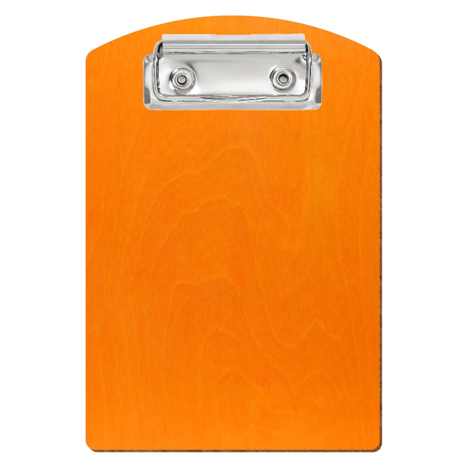 Klemmbrett Segmentform Orange A6 hochkant Bügelklemme silber