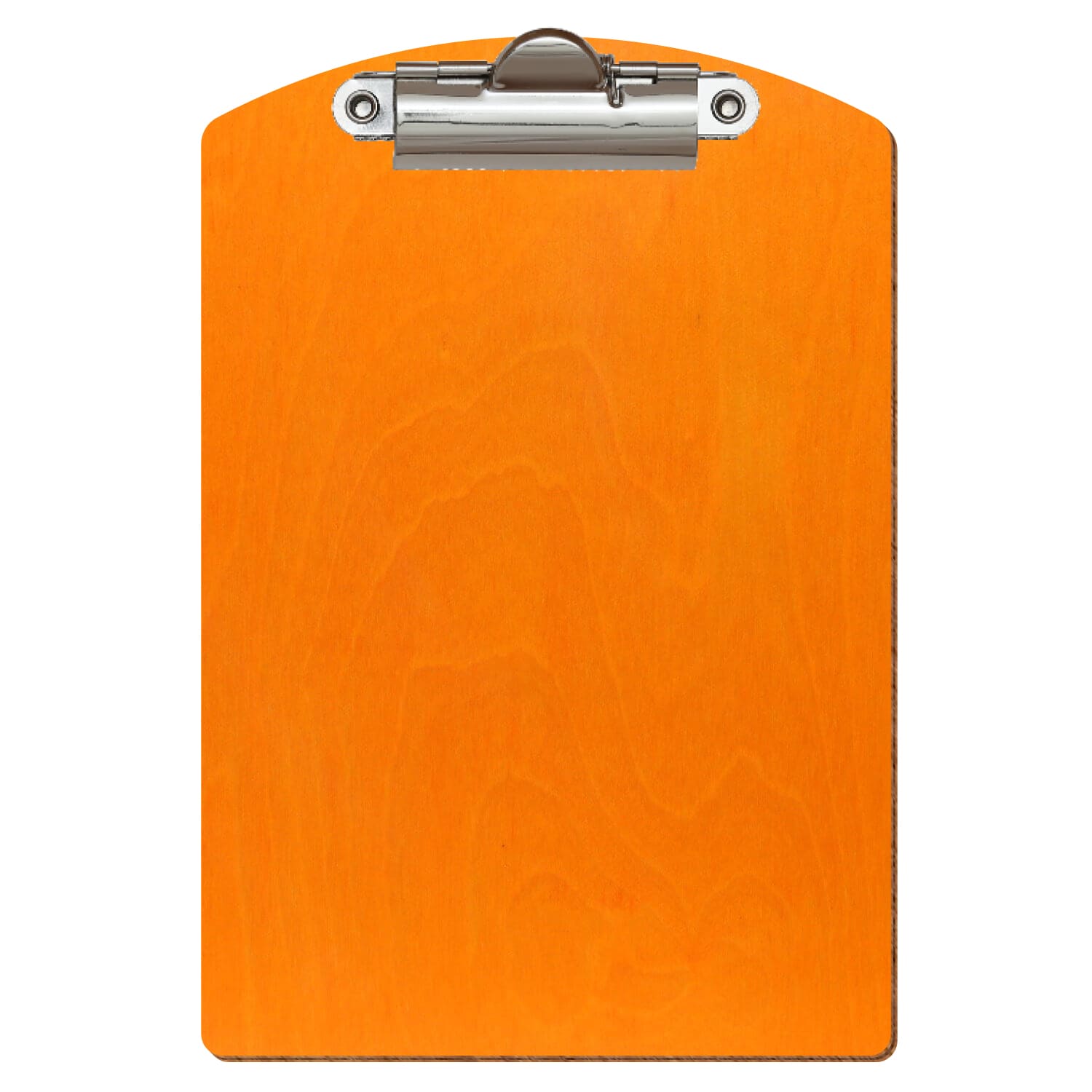 Klemmbrett Segmentform Orange A6 hochkant Zahnklemme silber