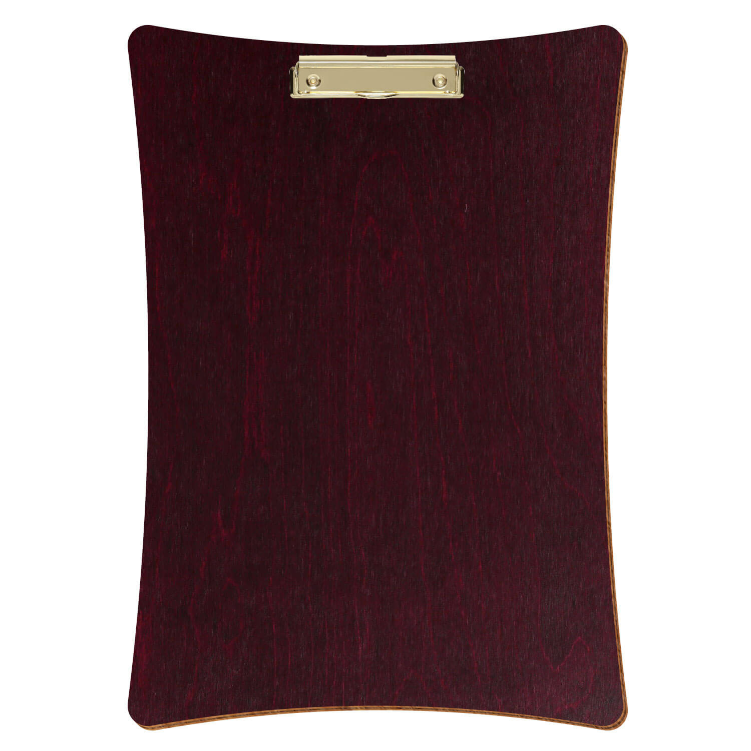 Bütic Holz-Klemmbrett konkav -violett- A3 hochkant mit goldener Bügelklemme