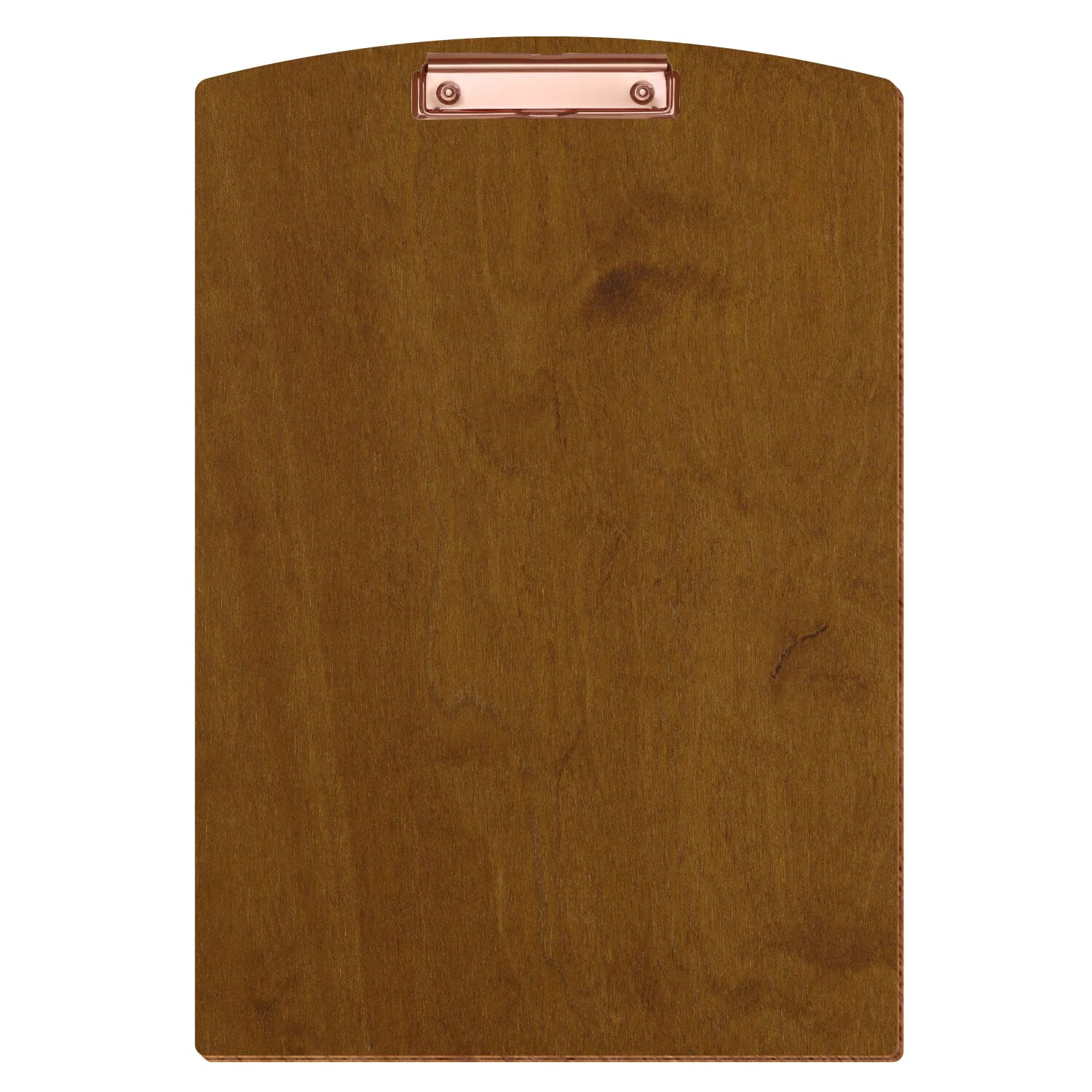 Klemmbrett Segmentform Teak A3 hochkant Bügelklemme roségold