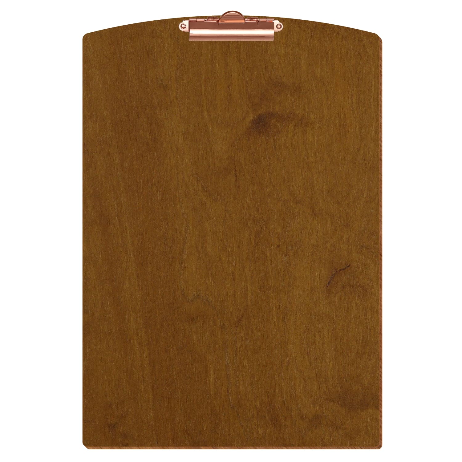 Klemmbrett Segmentform Teak A3 hochkant Zahnklemme roségold