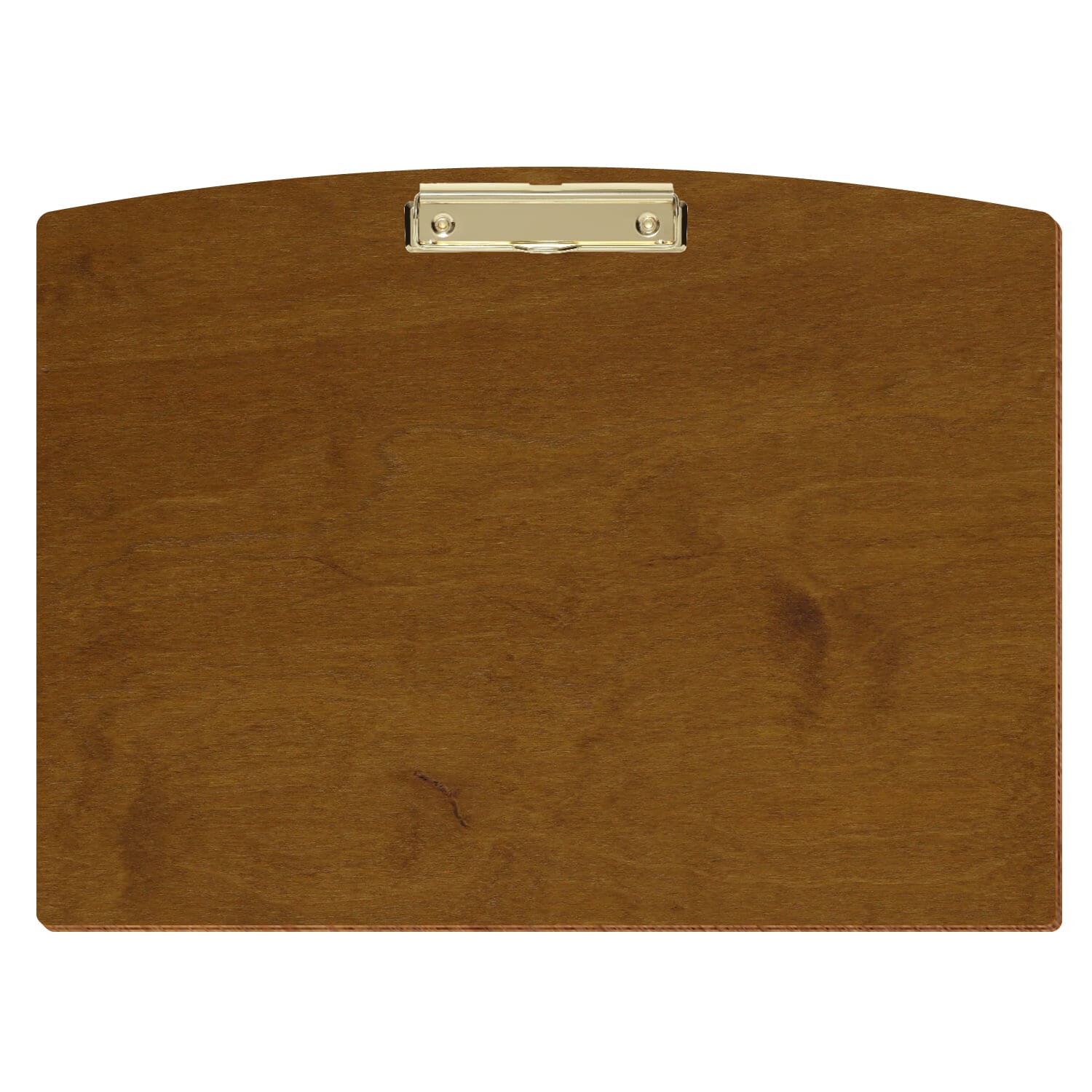 Klemmbrett Segmentform Teak A3 querkant Bügelklemme gold