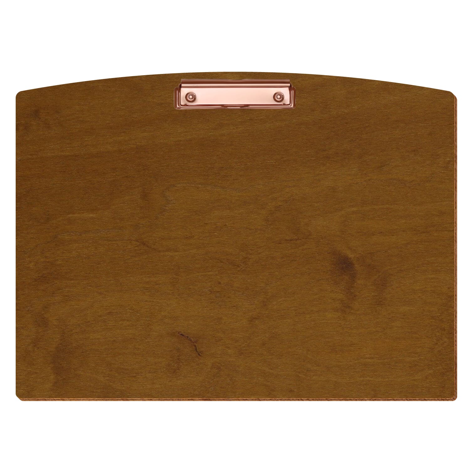 Klemmbrett Segmentform Teak A3 querkant Bügelklemme roségold