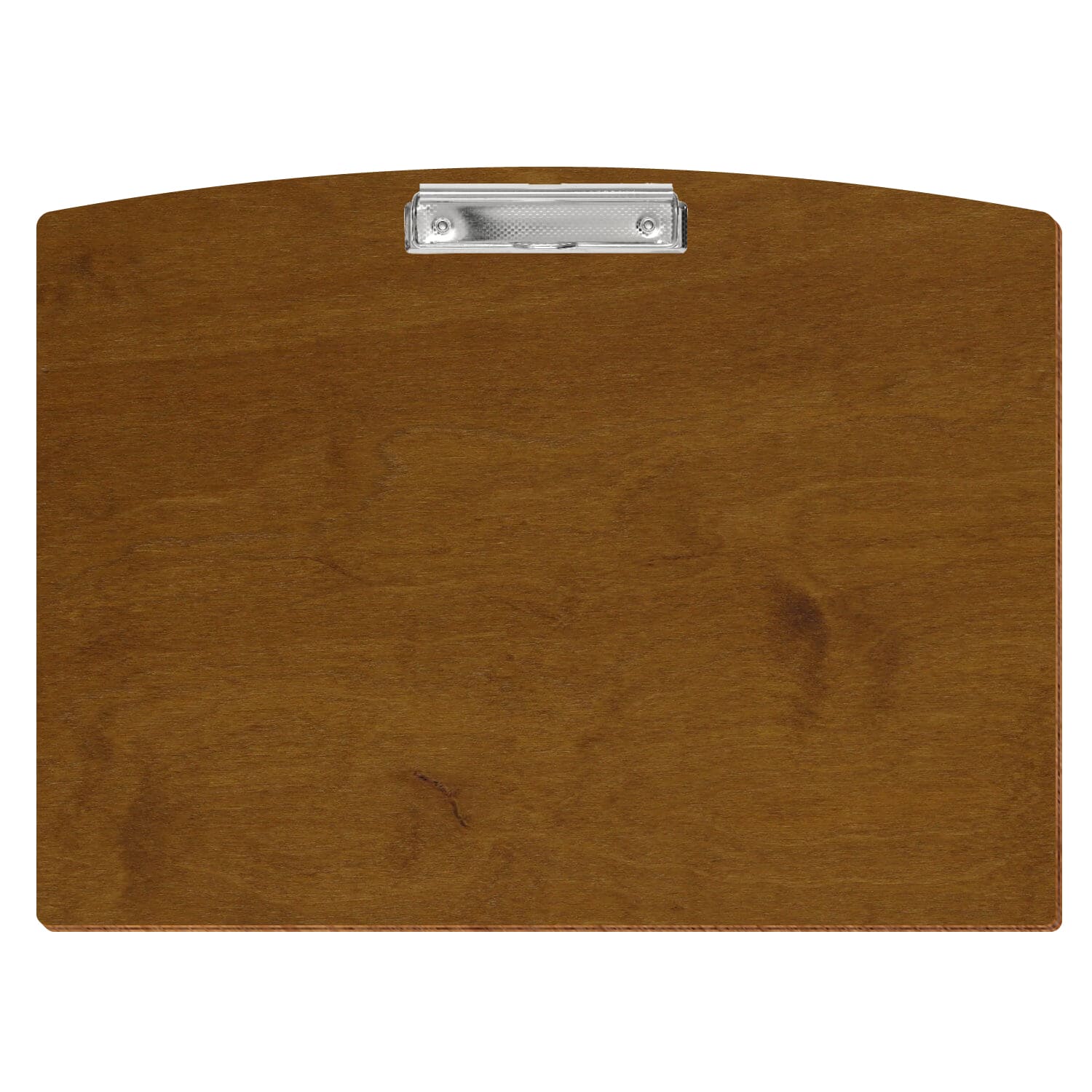 Klemmbrett Segmentform Teak A3 querkant Bügelklemme silber carbon