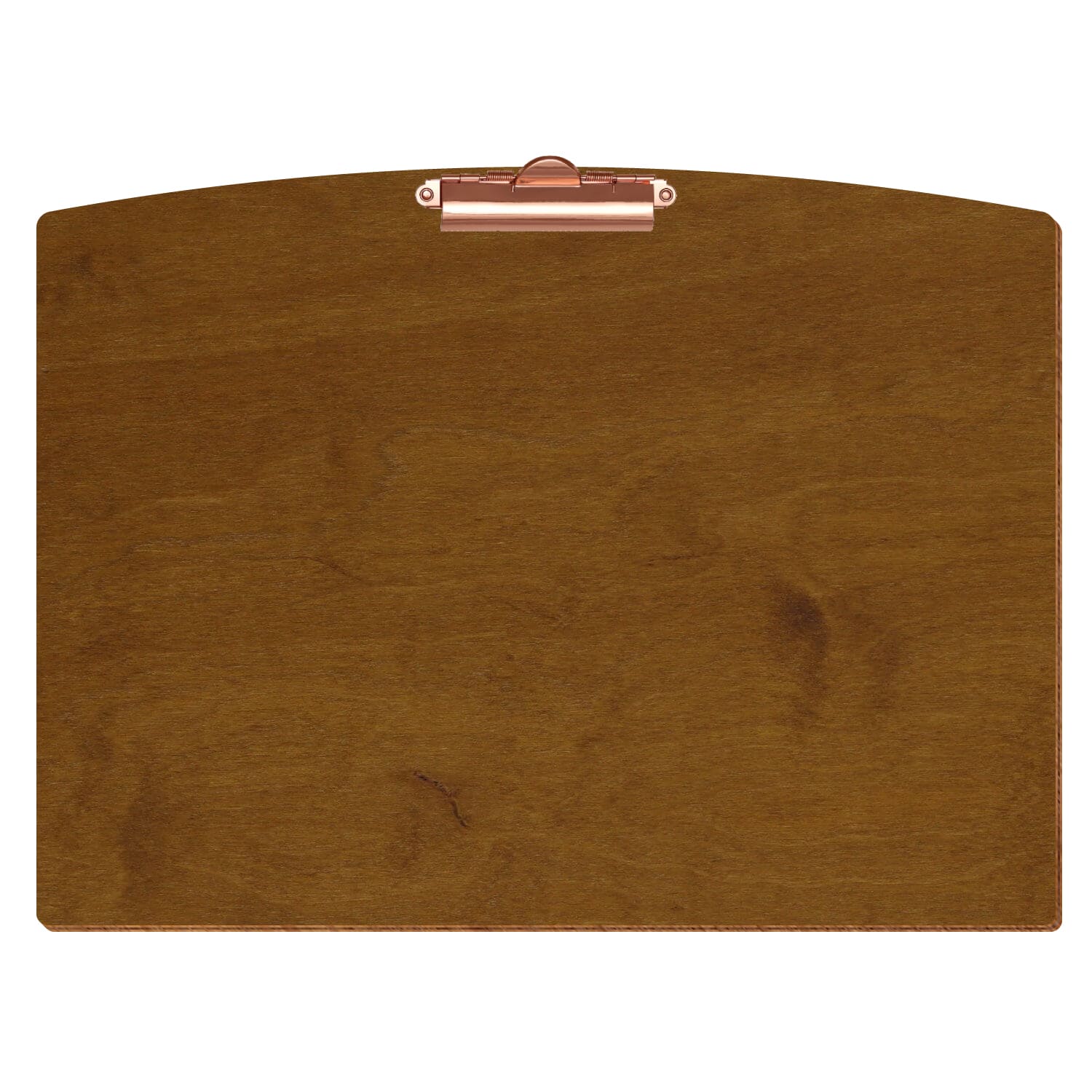 Klemmbrett Segmentform Teak A3 querkant Zahnklemme roségold