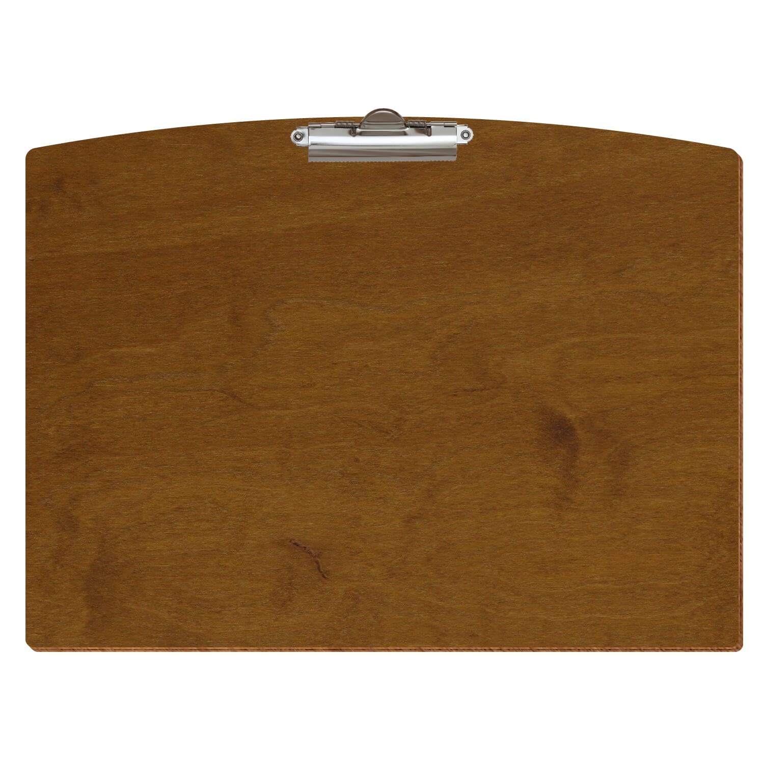 Klemmbrett Segmentform Teak A3 querkant Zahnklemme silber
