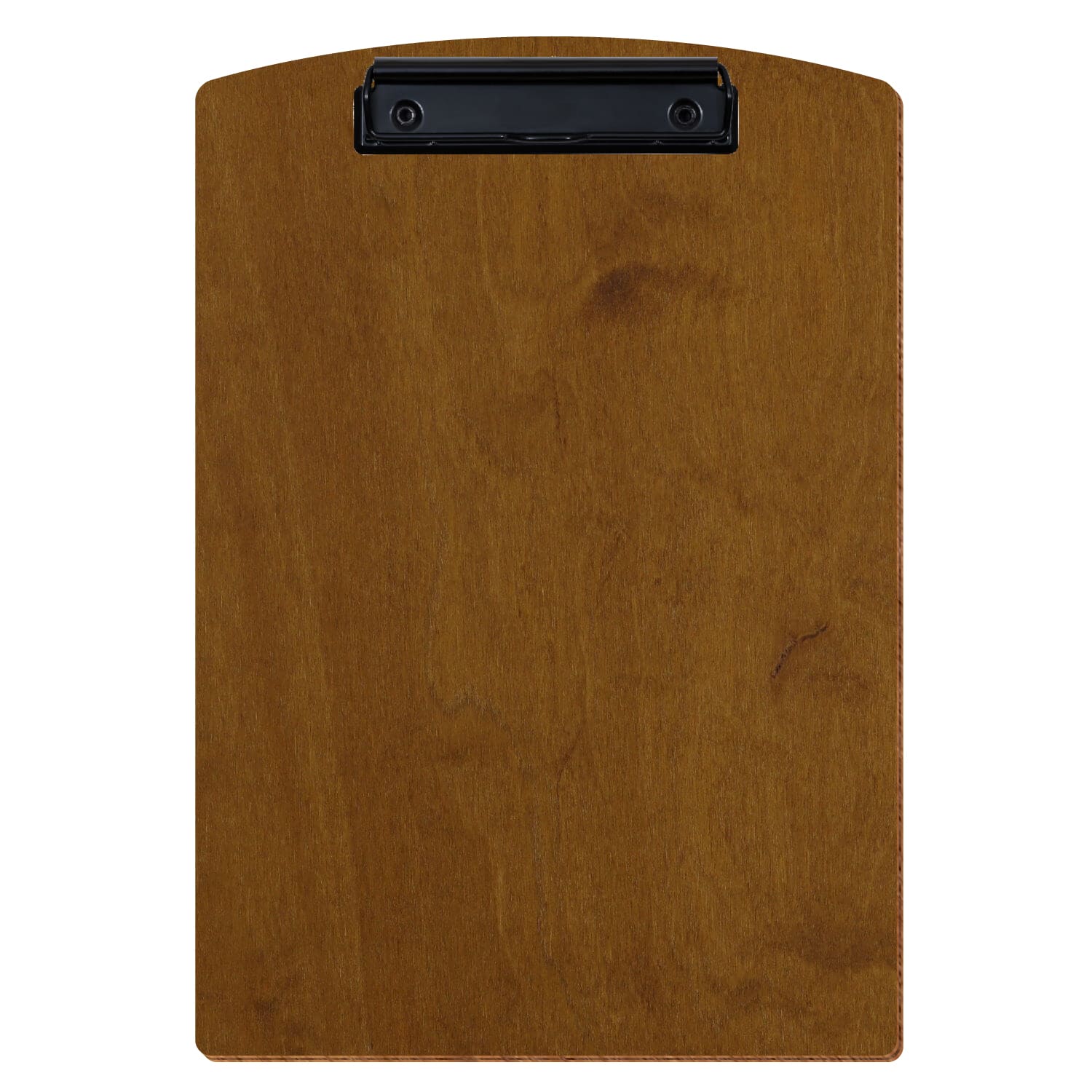 Klemmbrett Segmentform Teak A4 hochkant Bügelklemme schwarz
