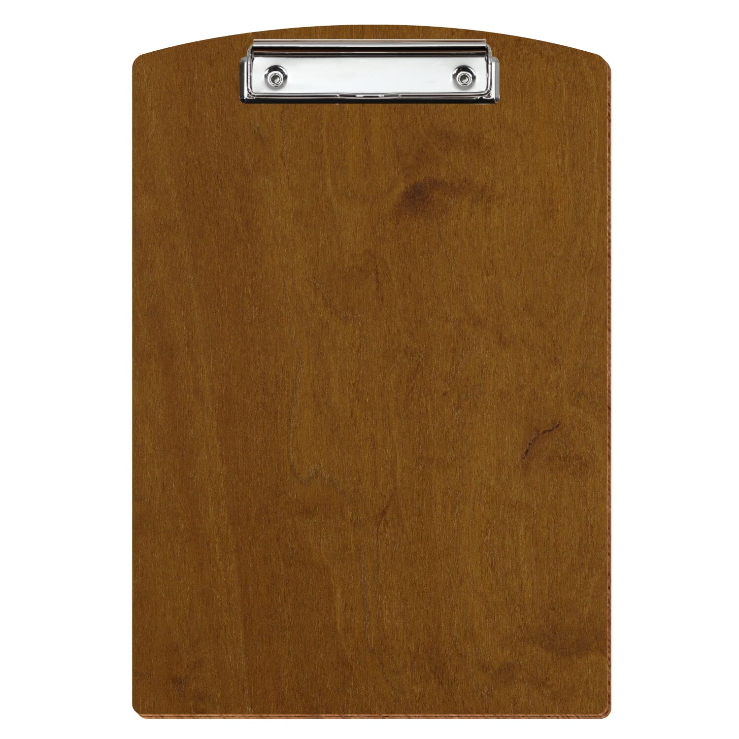 Klemmbrett Segmentform Teak A4 hochkant Bügelklemme silber