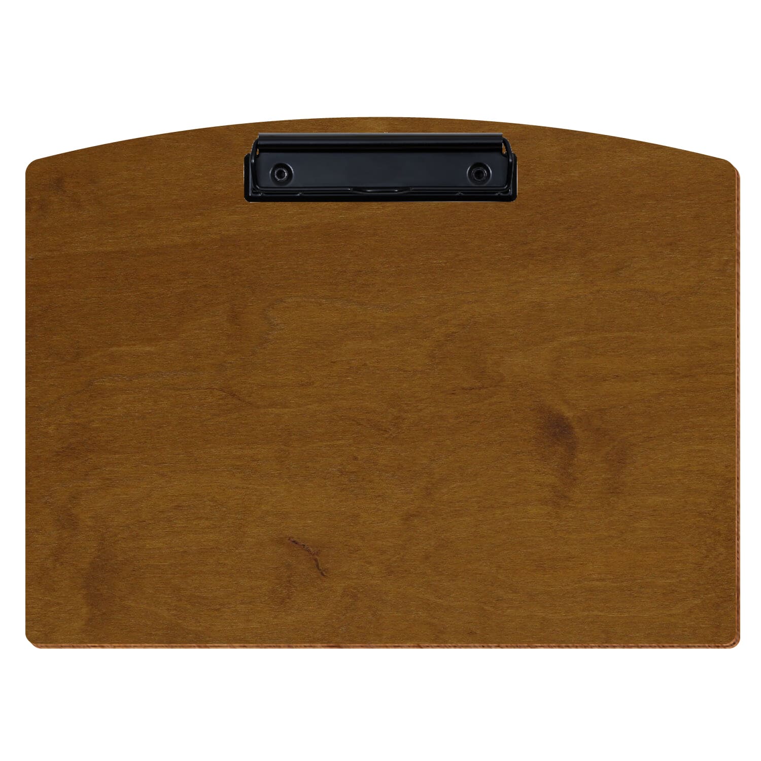 Klemmbrett Segmentform Teak A4 querkant Bügelklemme schwarz