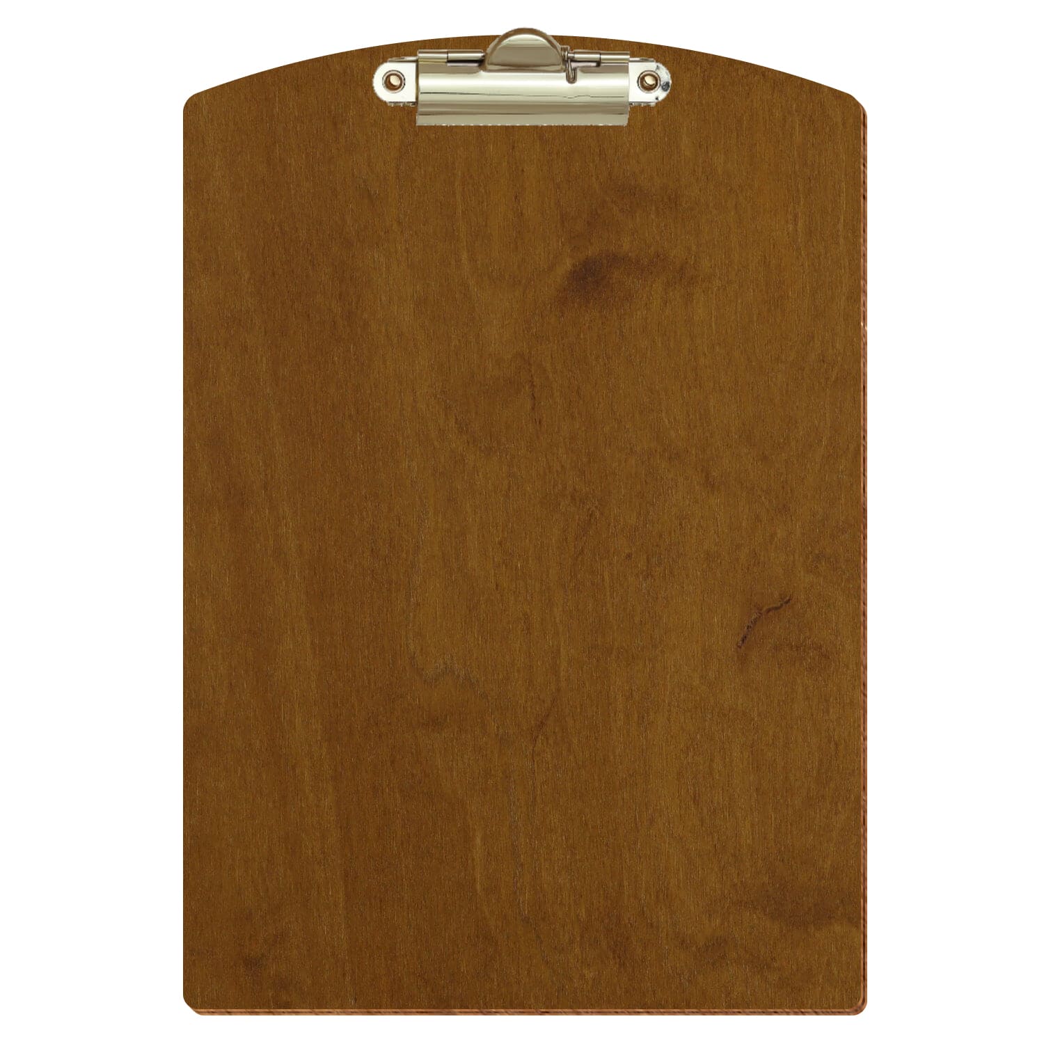 Klemmbrett Segmentform Teak A5 hochkant Zahnklemme gold