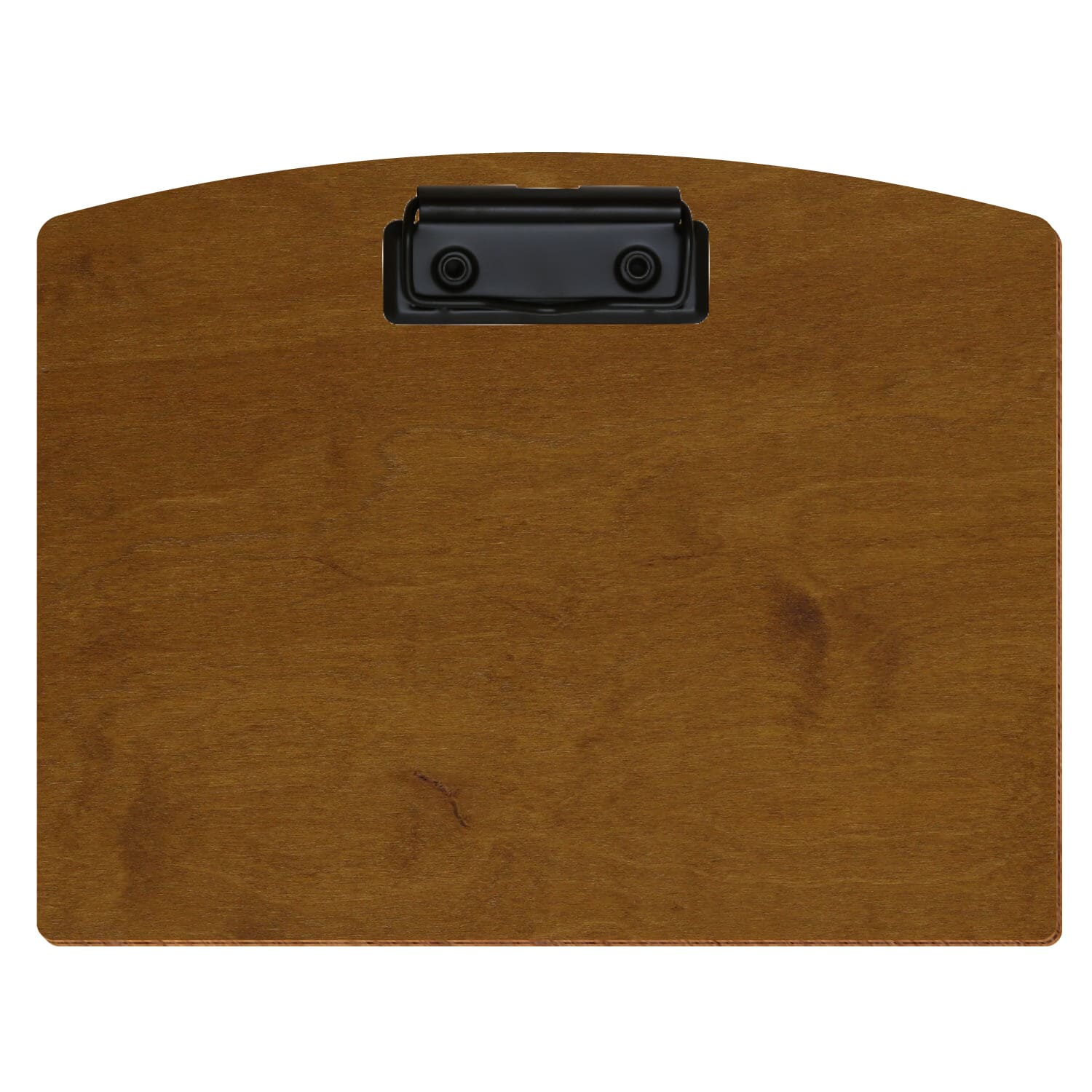 Klemmbrett Segmentform Teak A5 querkant Bügelklemme schwarz