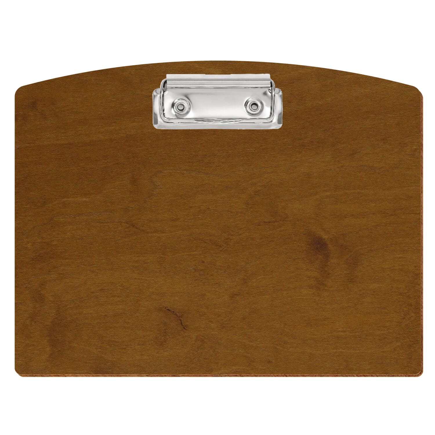 Klemmbrett Segmentform Teak A5 querkant Bügelklemme silber