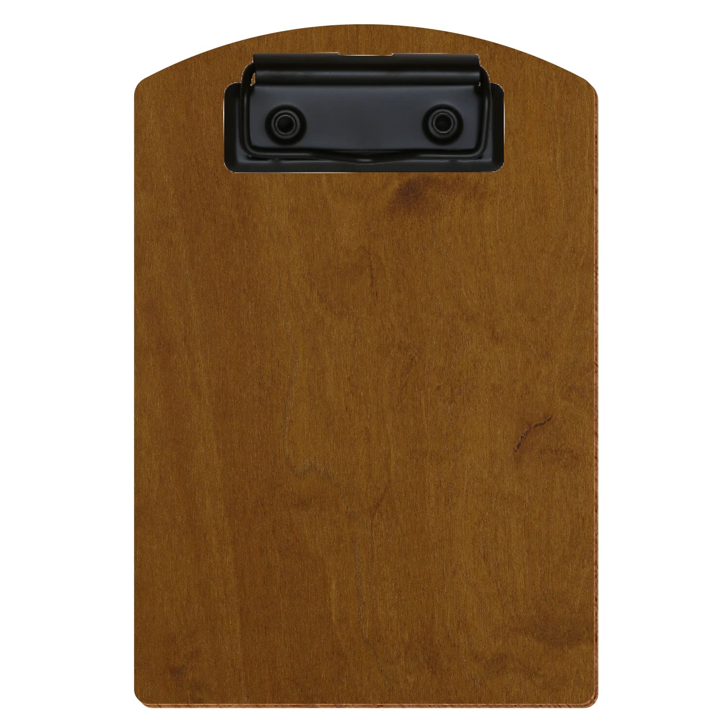 Klemmbrett Segmentform Teak A6 hochkant Bügelklemme schwarz