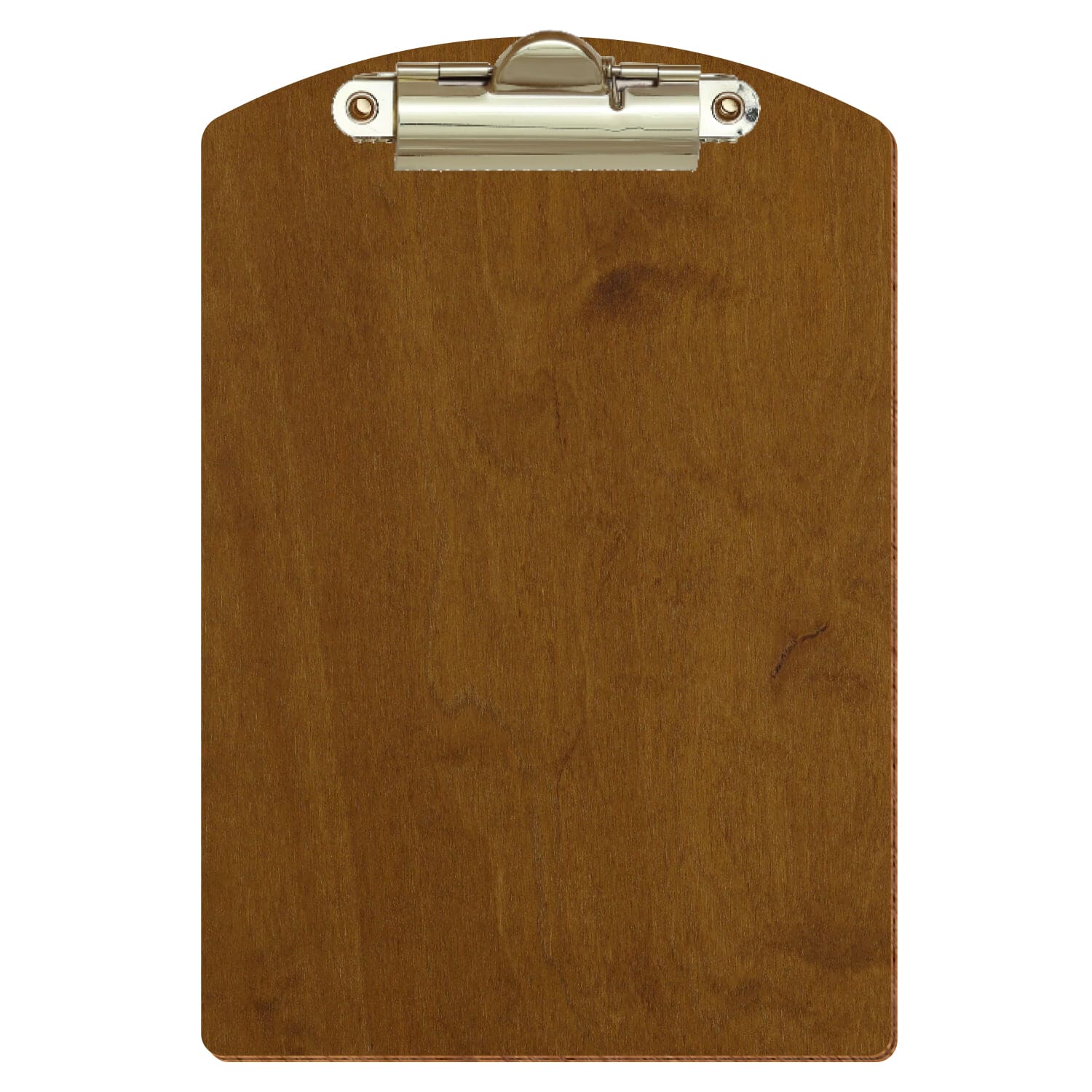 Klemmbrett Segmentform Teak A6 hochkant Zahnklemme gold