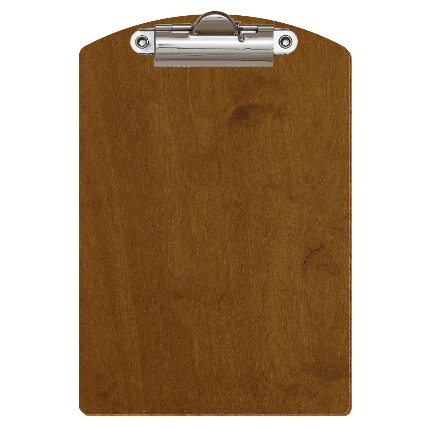 Klemmbrett Segmentform Teak A6 hochkant Zahnklemme silber