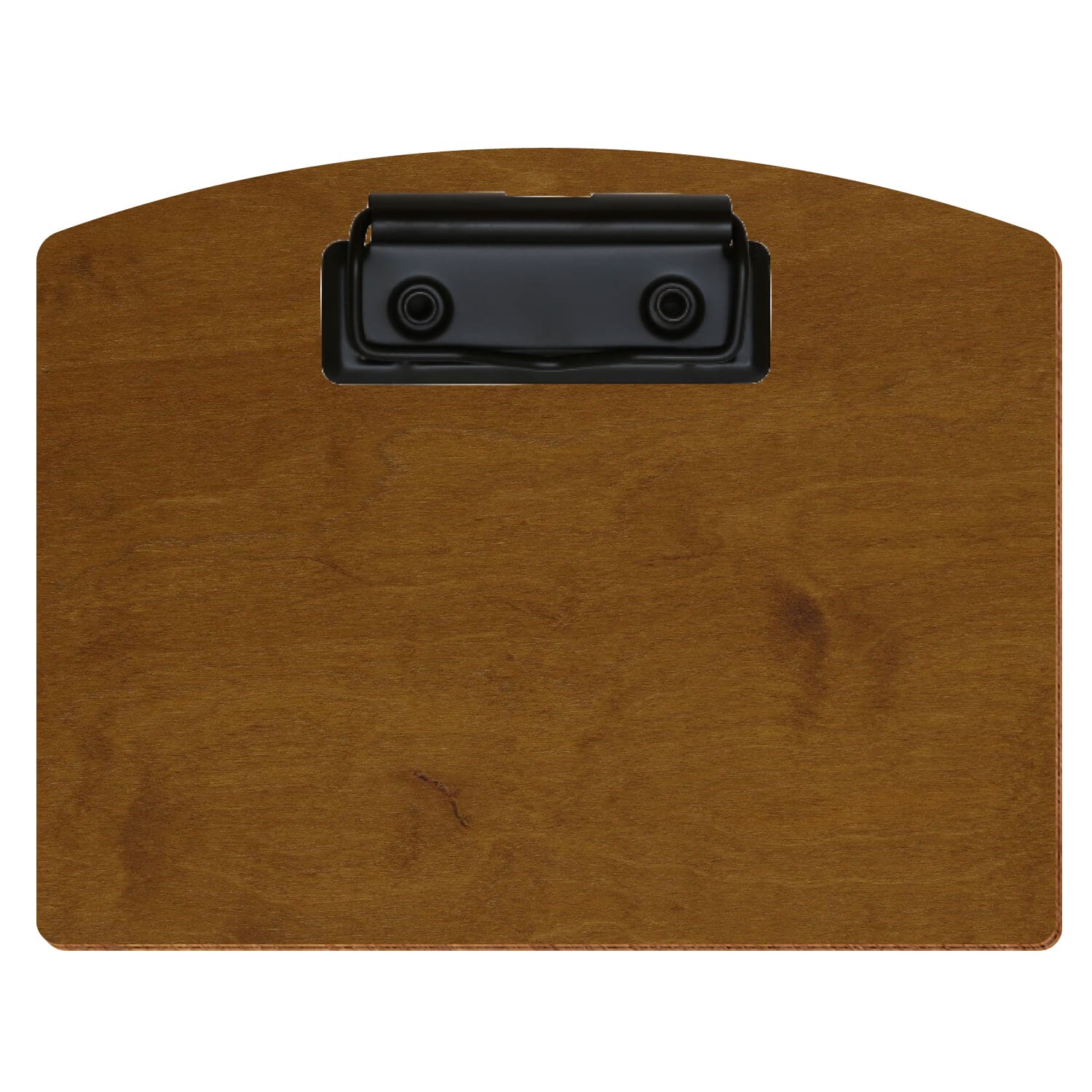Klemmbrett Segmentform Teak A6 querkant Bügelklemme schwarz