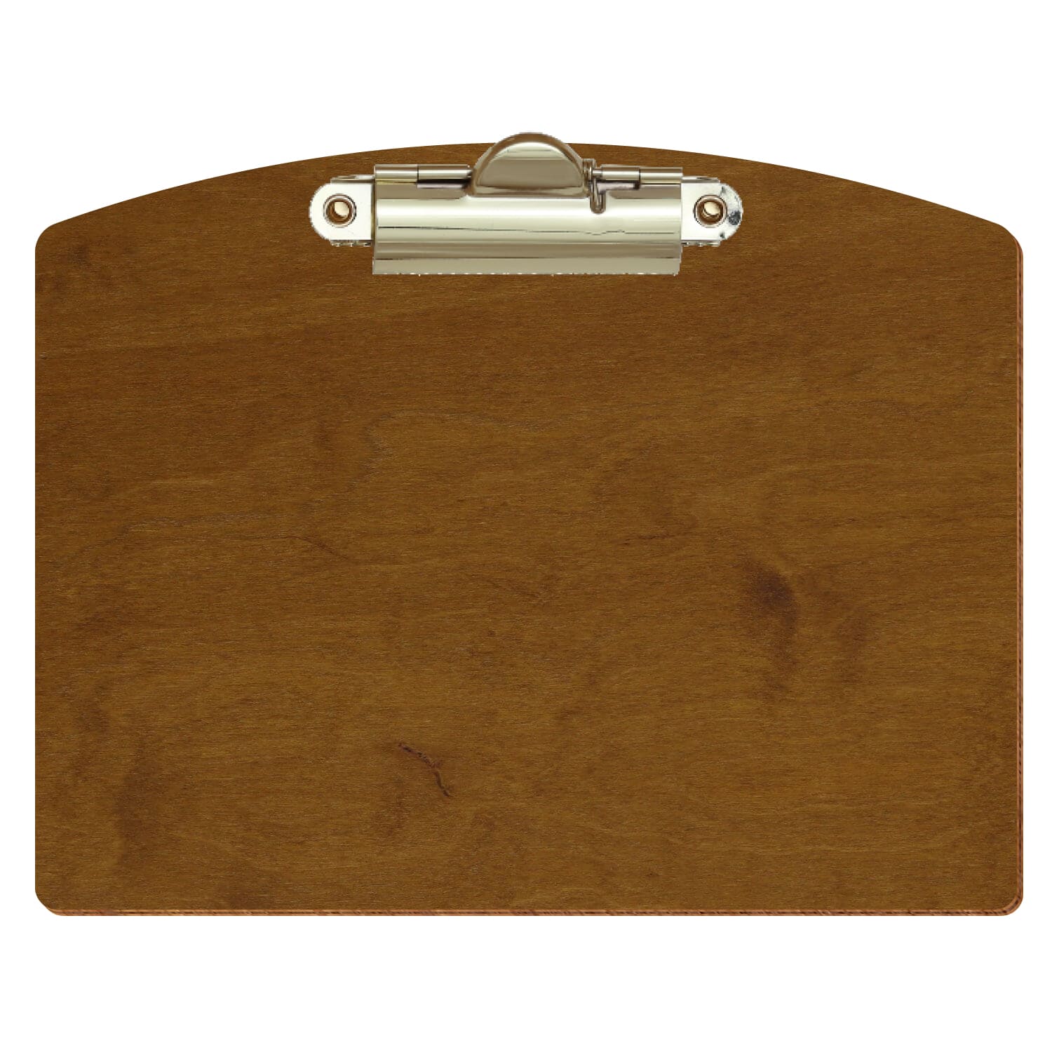 Klemmbrett Segmentform Teak A6 querkant Zahnklemme gold