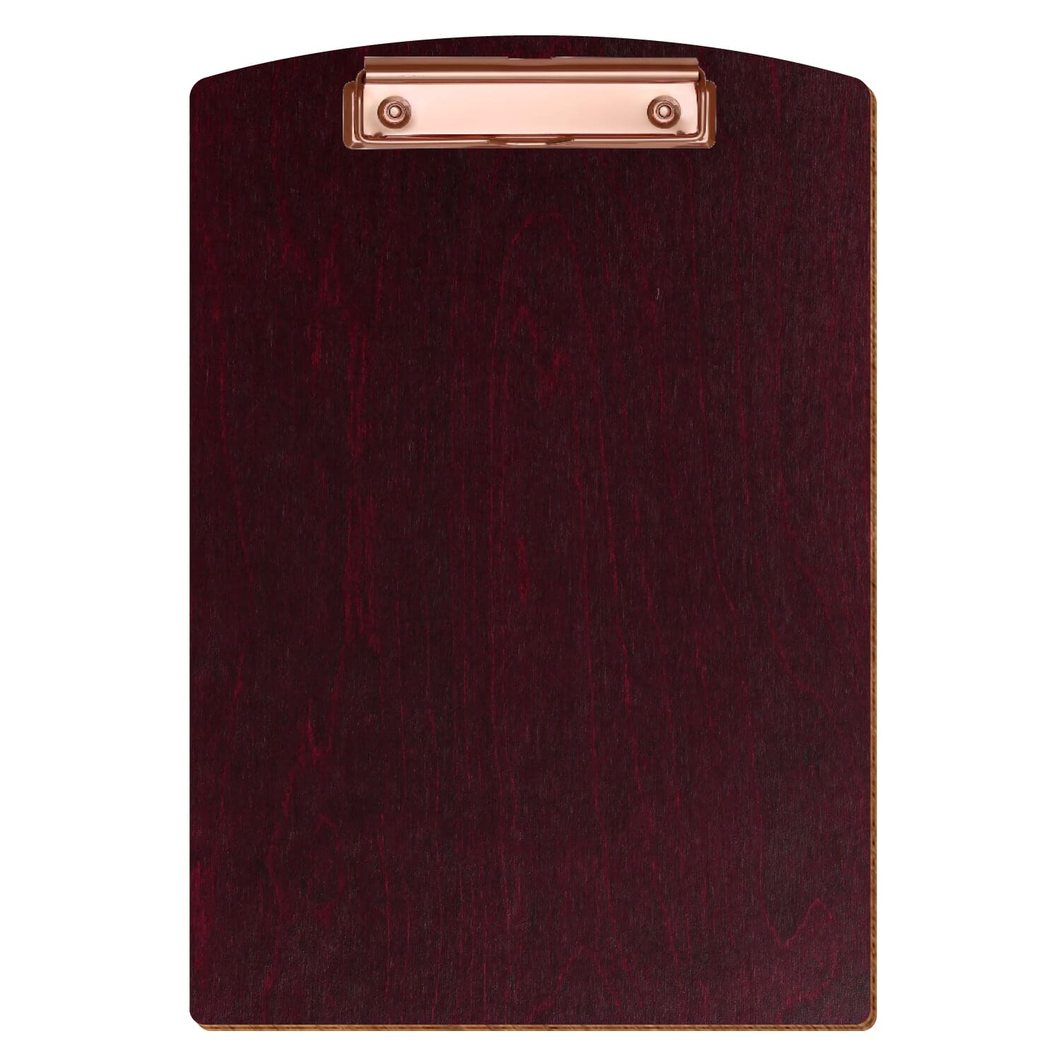 Klemmbrett Segmentform Violett A4 hochkant Bügelklemme roségold