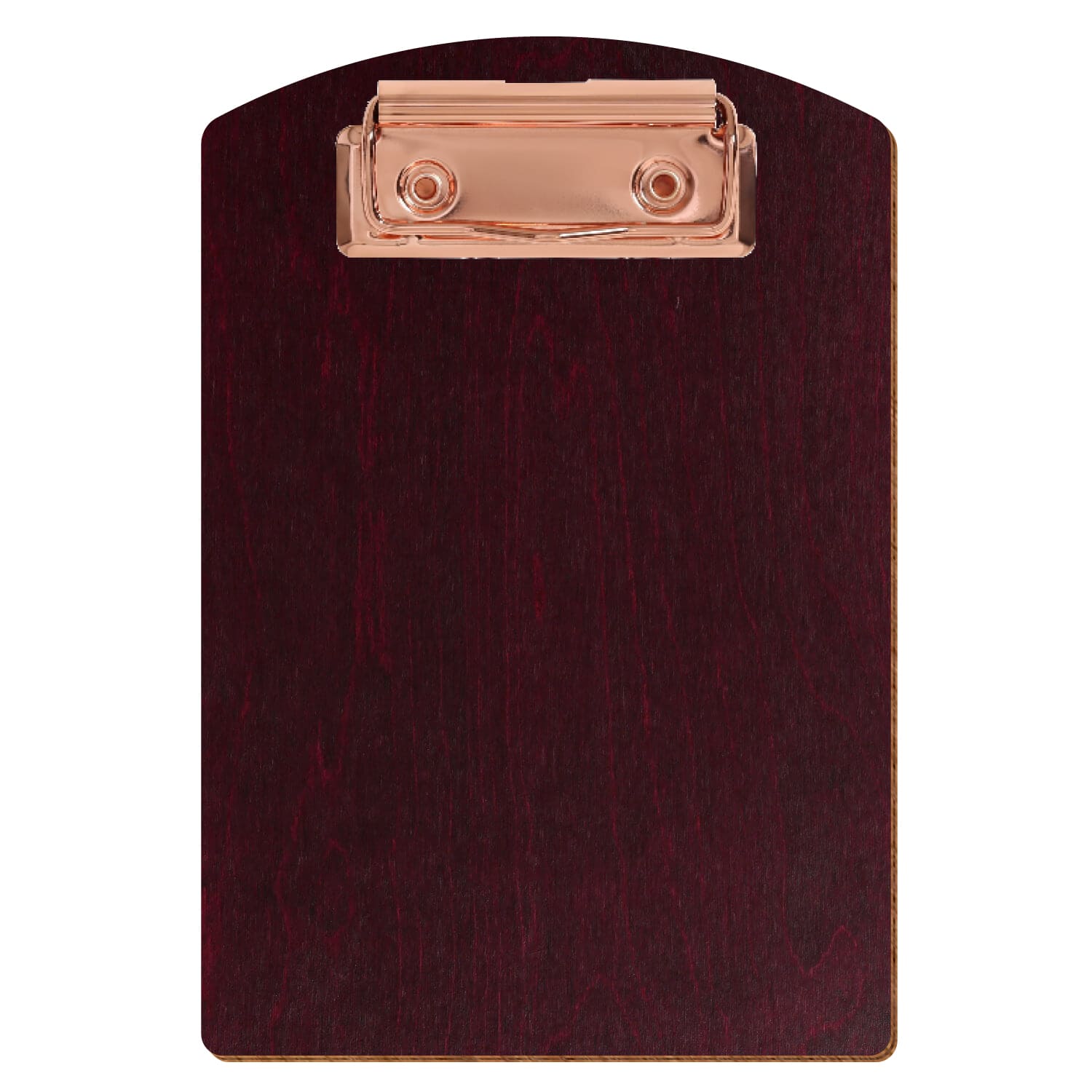 Klemmbrett Segmentform Violett A6 hochkant Bügelklemme roségold