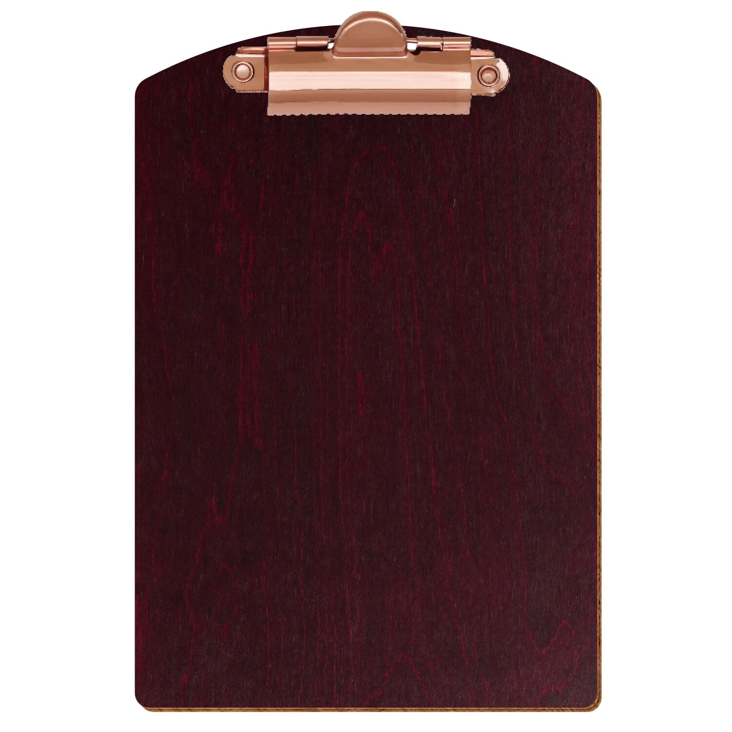 Klemmbrett Segmentform Violett A6 hochkant Zahnklemme roségold