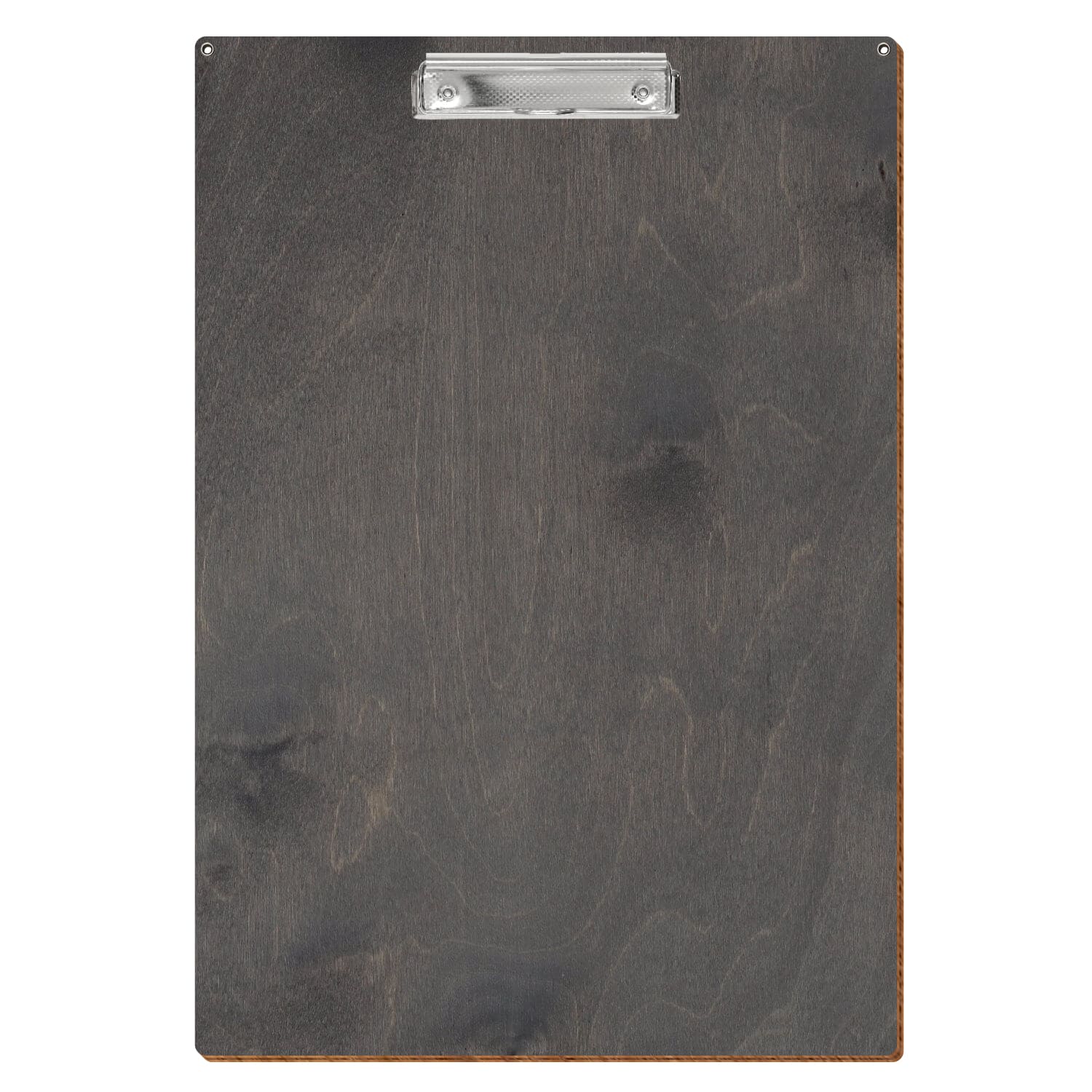 Klemmbrett Standardform Grau mit 2 Ösen A3 hochkant Bügelklemme silber carbon