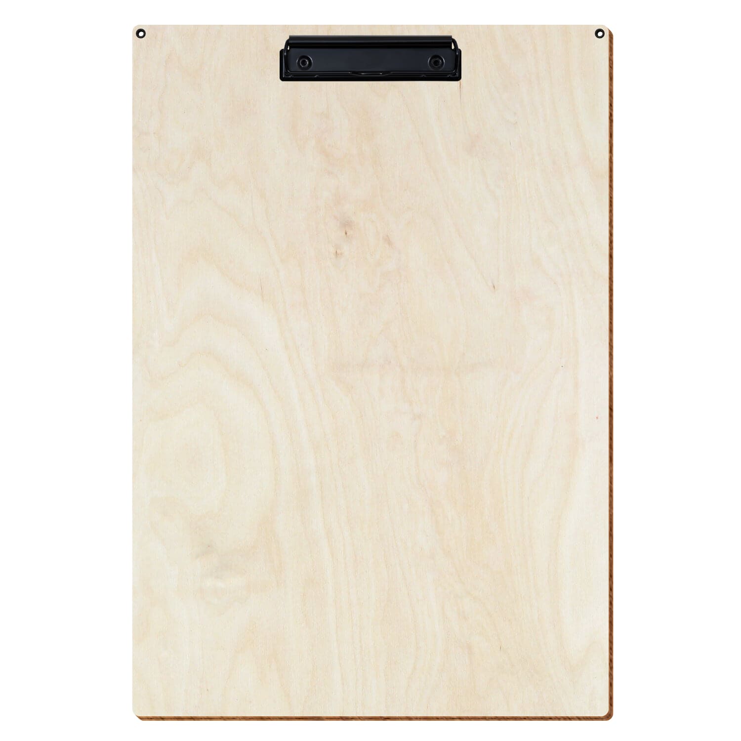 Klemmbrett Standardform Birke natur mit 2 Ösen A3 hochkant Bügelklemme schwarz