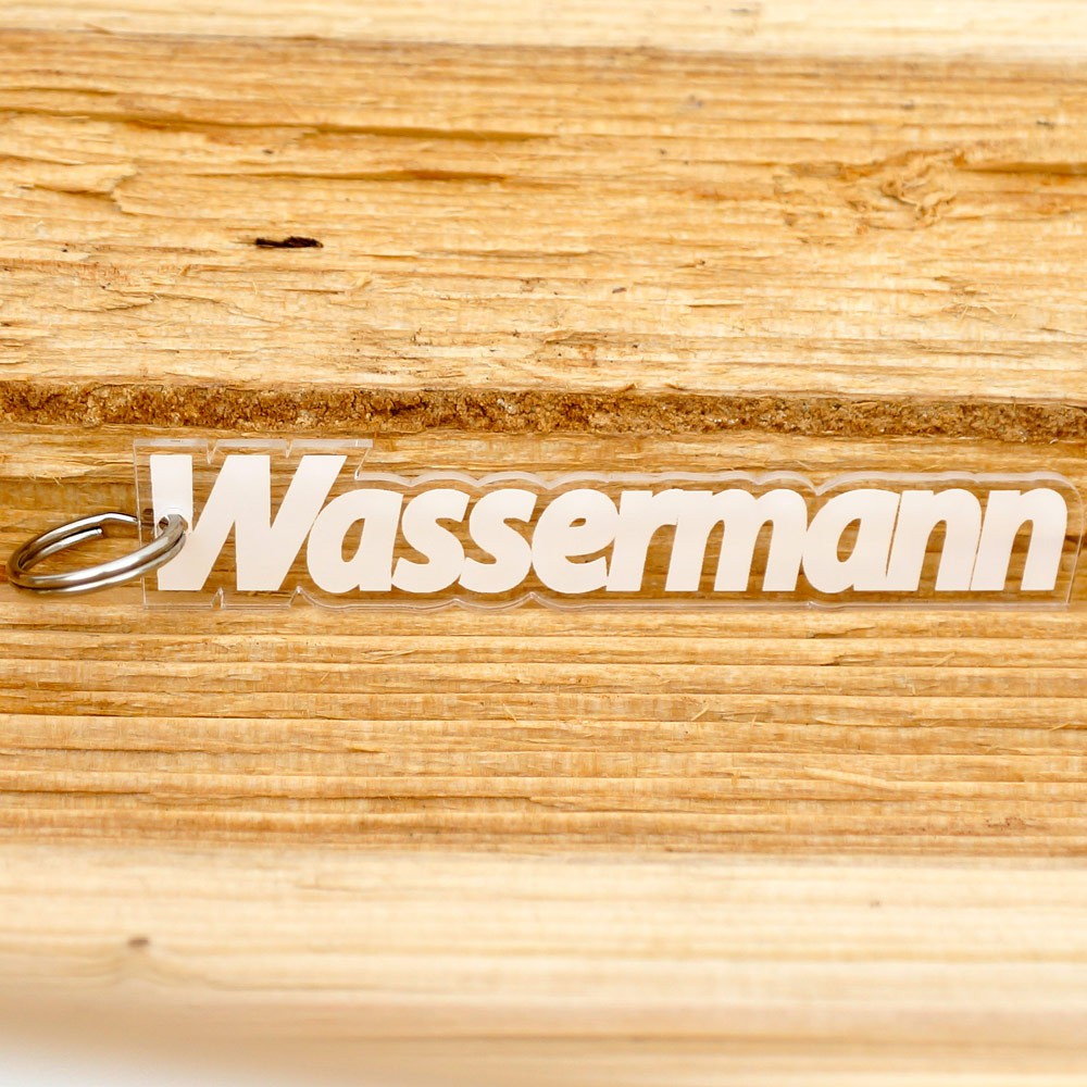 Acrylglas Sternzeichen Text-Anhänger Schlüsselanhänger - Wassermann