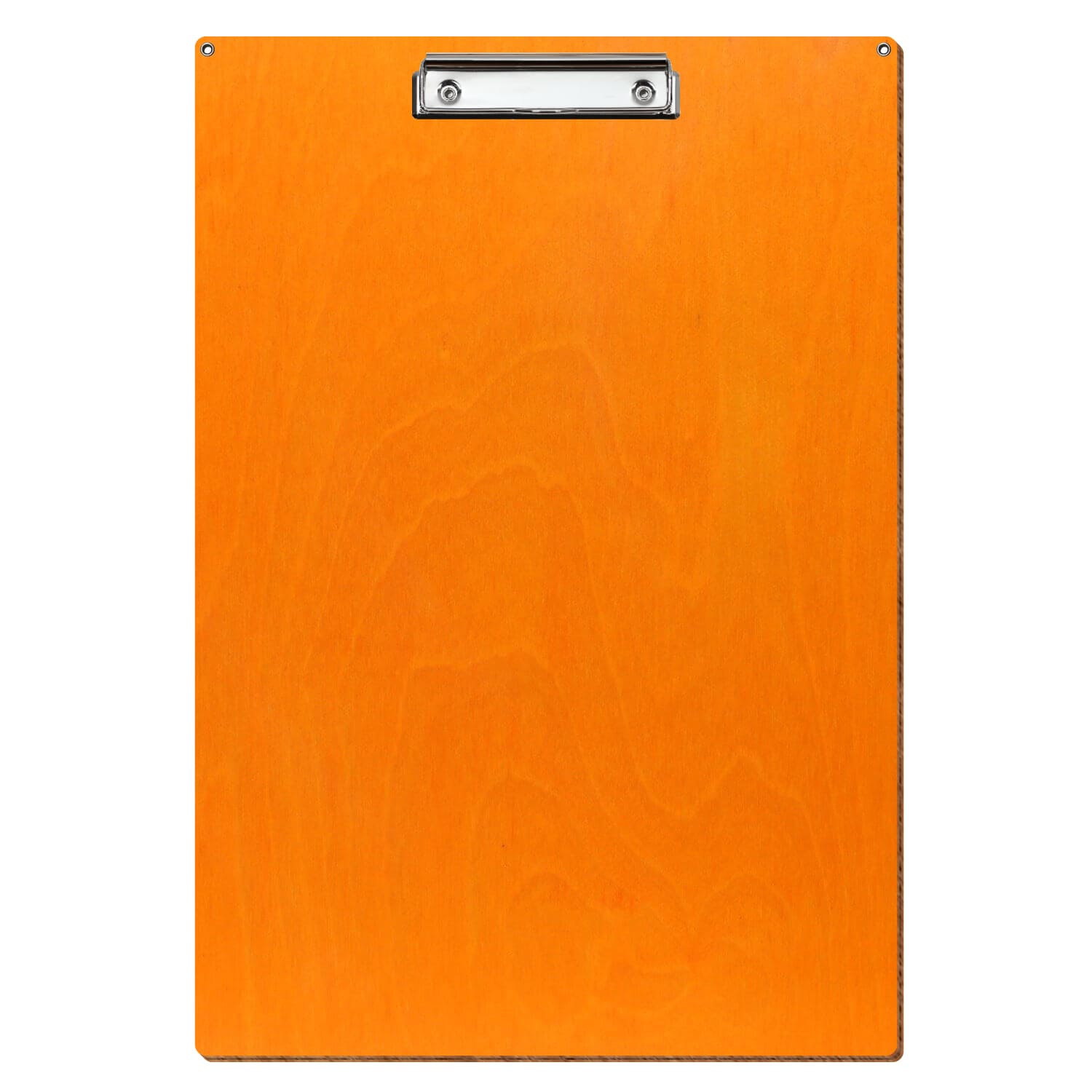 Klemmbrett Standardform Orange mit 2 Ösen A3 hochkant Bügelklemme silber