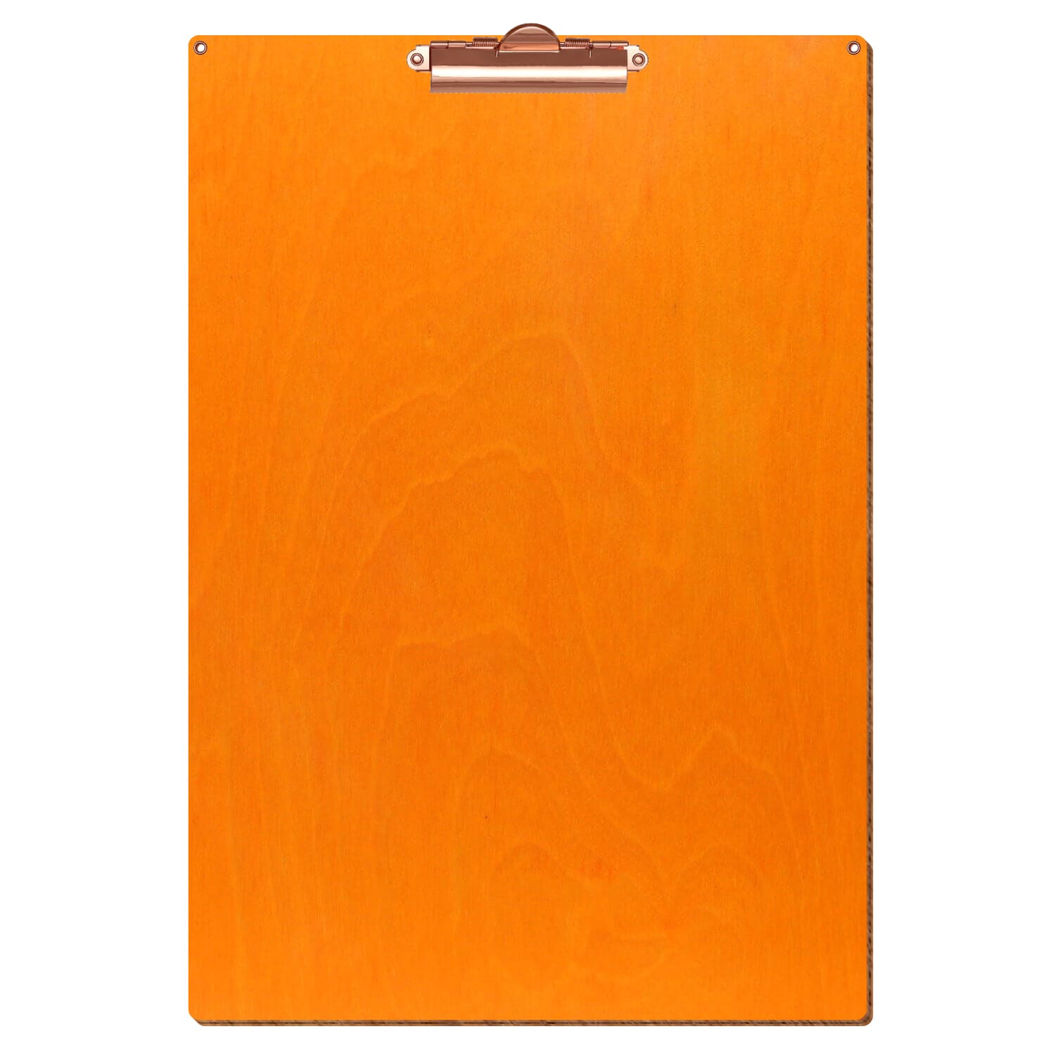 Klemmbrett Standardform Orange mit 2 Ösen A3 hochkant Zahnklemme roségold