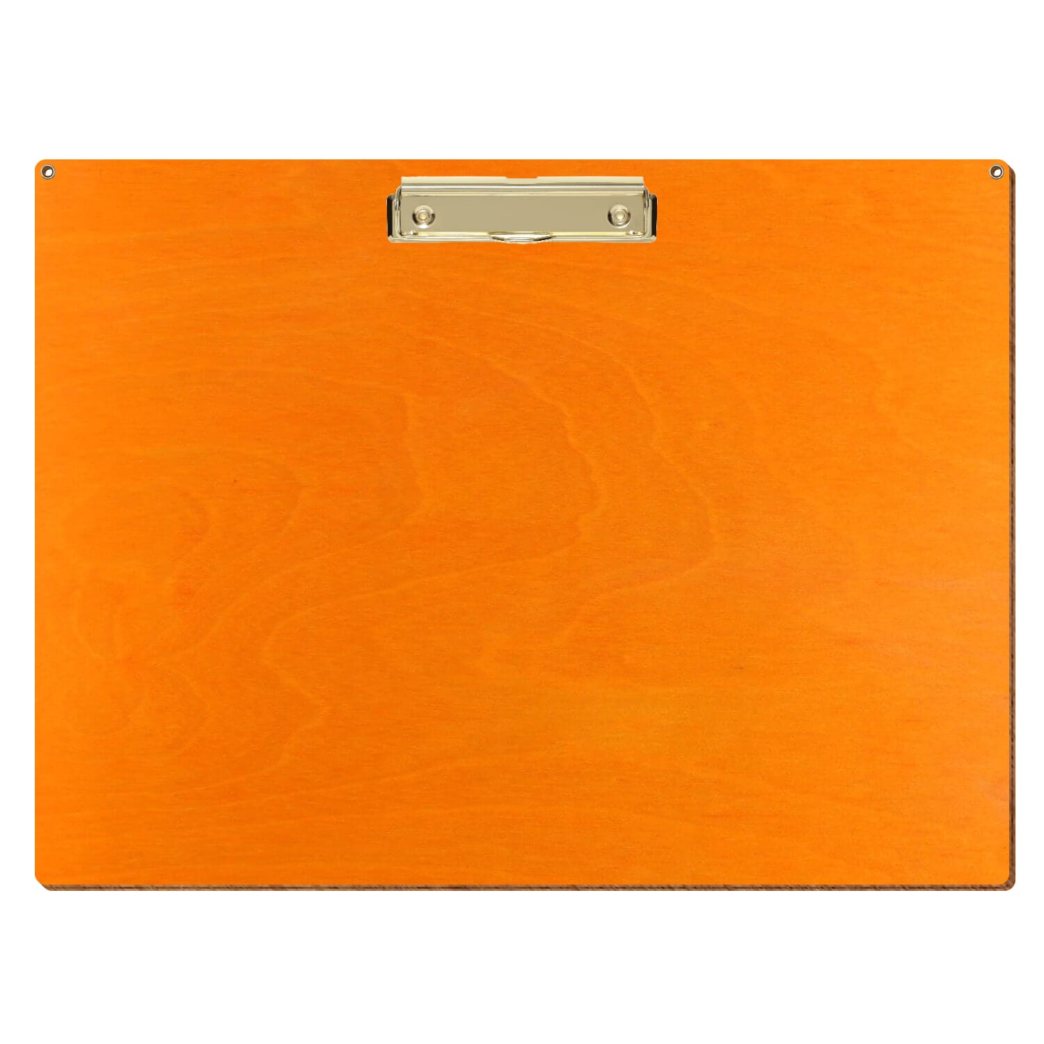 Klemmbrett Standardform Orange mit 2 Ösen A3 querkant Bügelklemme gold