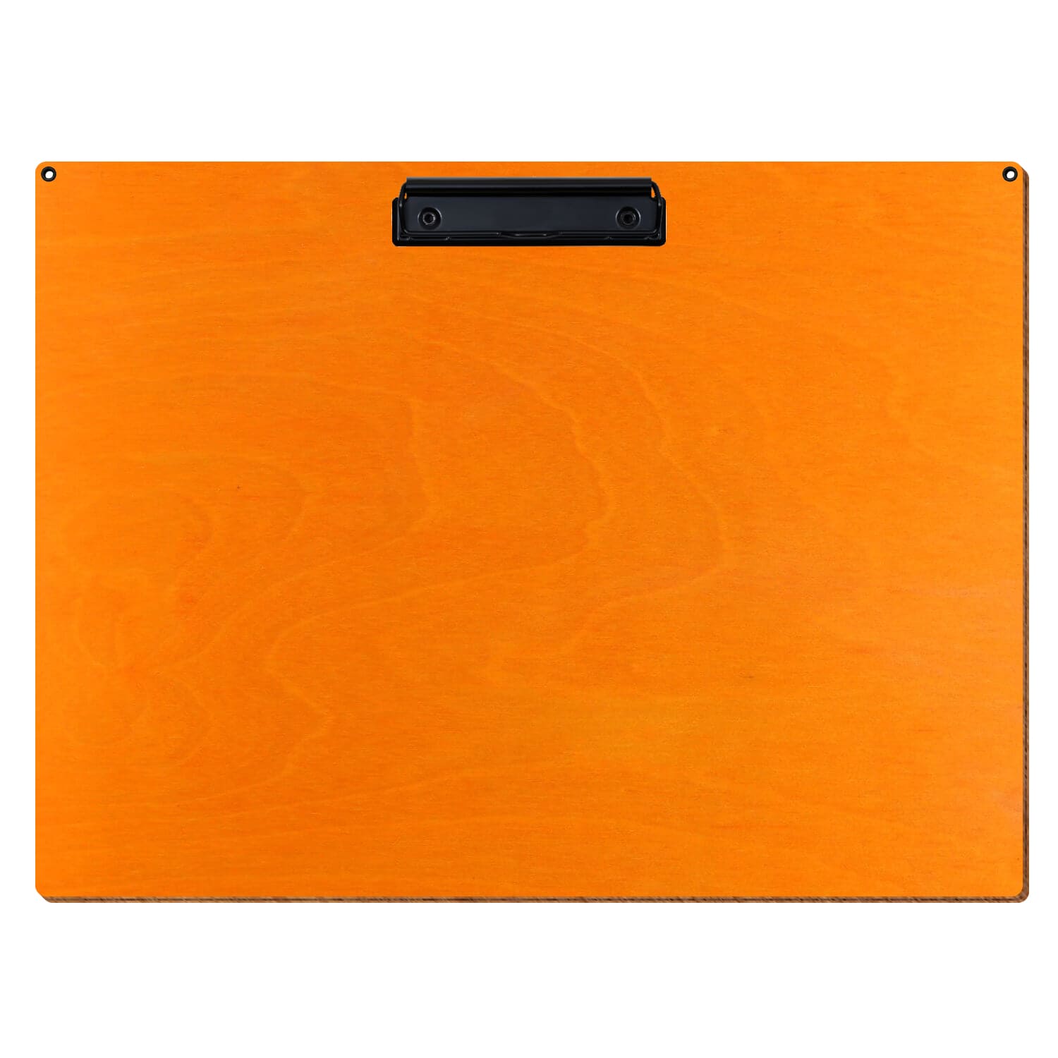 Klemmbrett Standardform Orange mit 2 Ösen A3 querkant Bügelklemme schwarz
