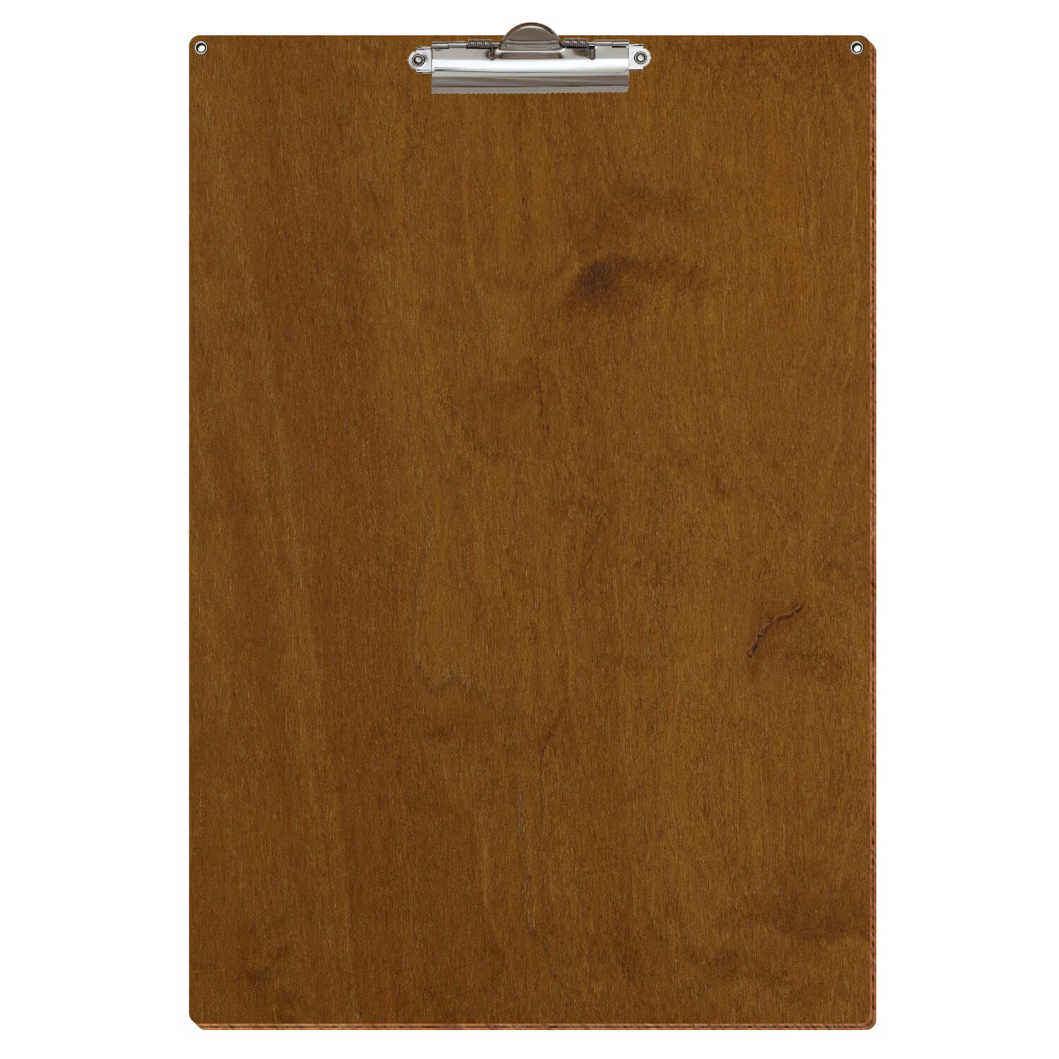 Klemmbrett Standardform Teak mit 2 Ösen A3 hochkant Zahnklemme silber