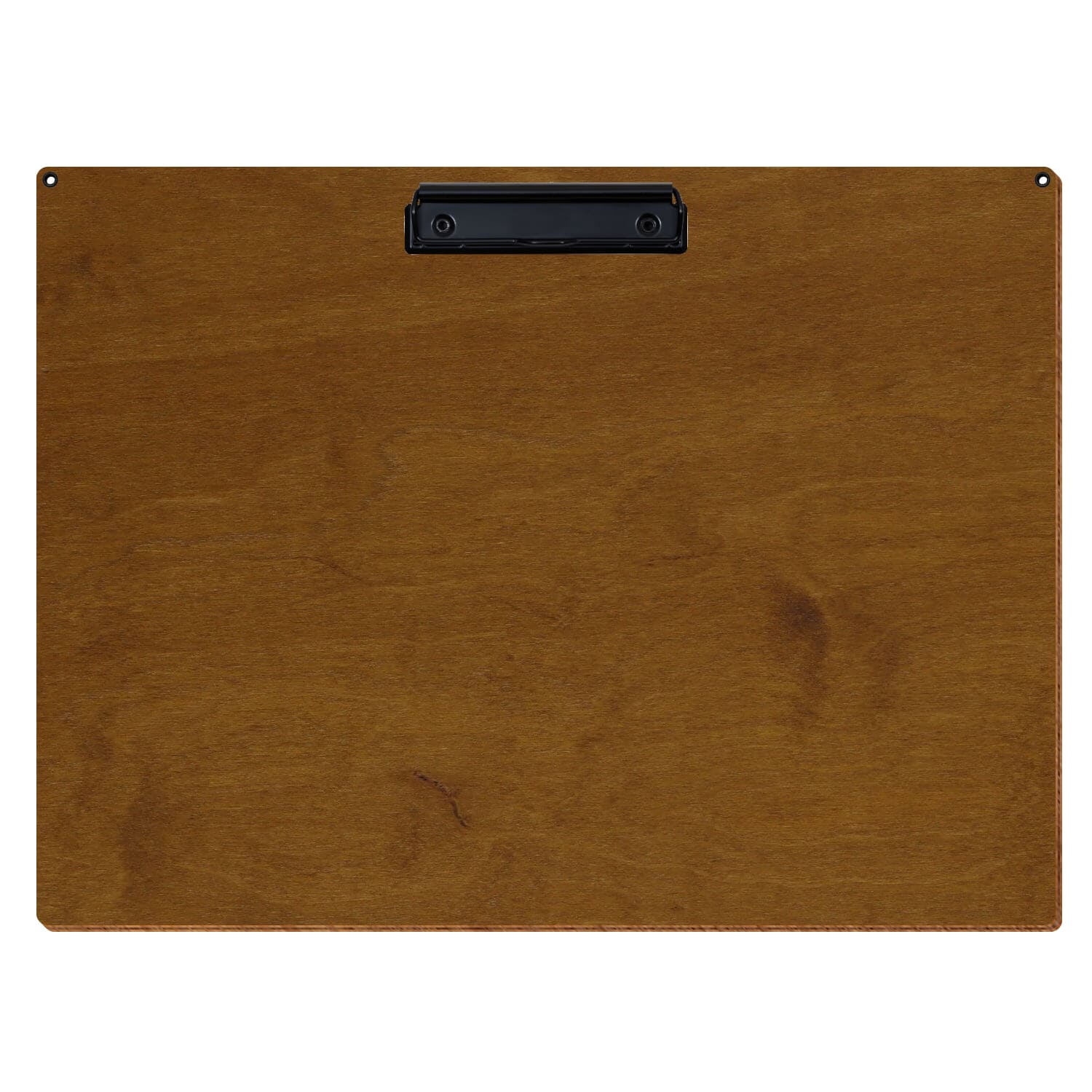 Klemmbrett Standardform Teak mit 2 Ösen A3 querkant Bügelklemme schwarz