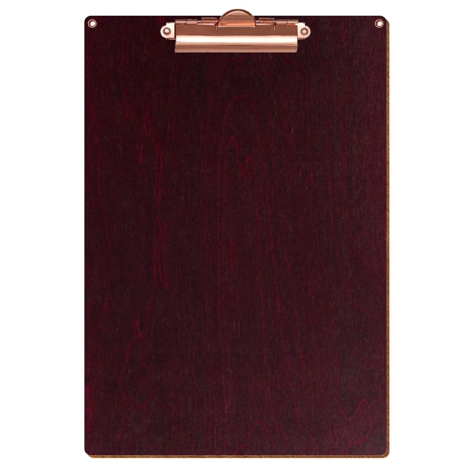 Klemmbrett Standardform Violett mit 2 Ösen A4 hochkant Zahnklemme roségold
