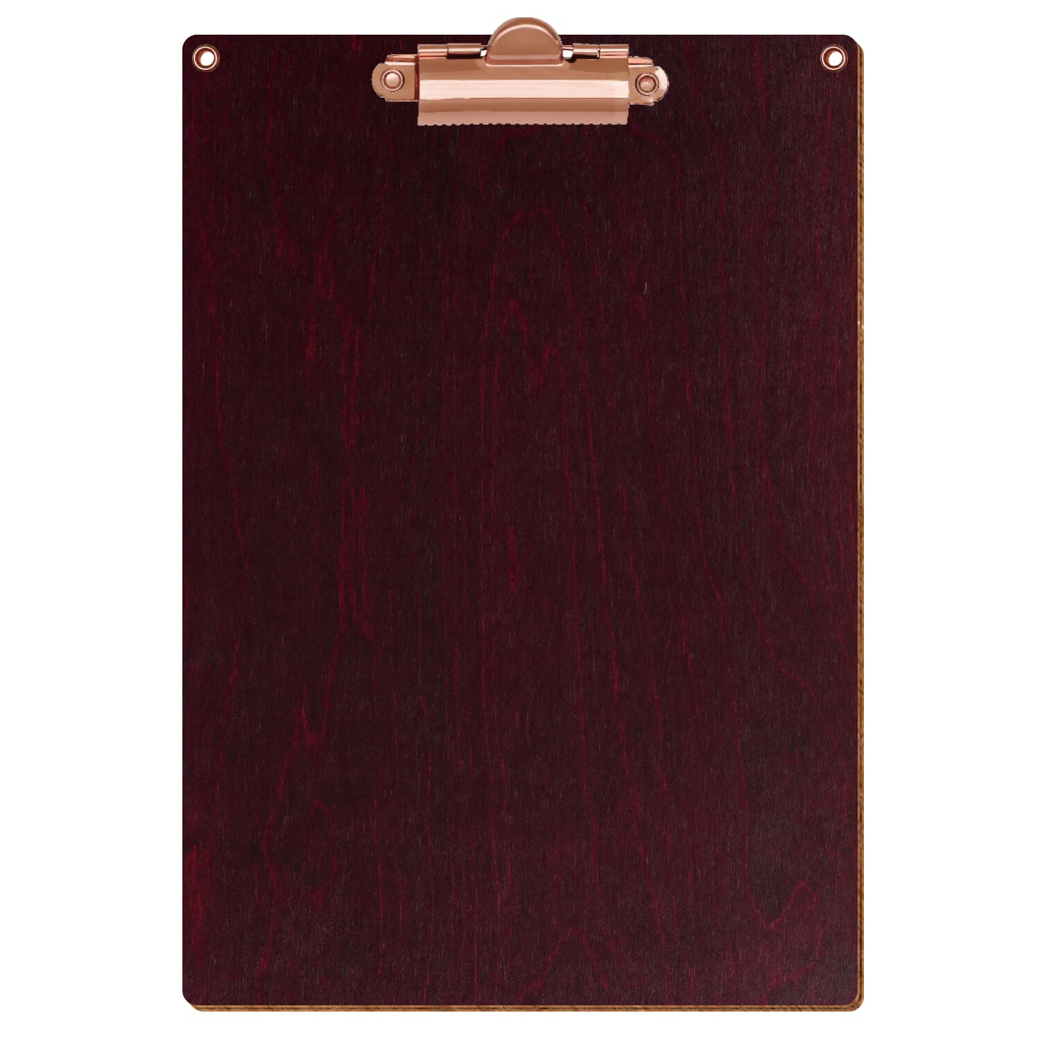 Klemmbrett Standardform Violett mit 2 Ösen A5 hochkant Zahnklemme roségold