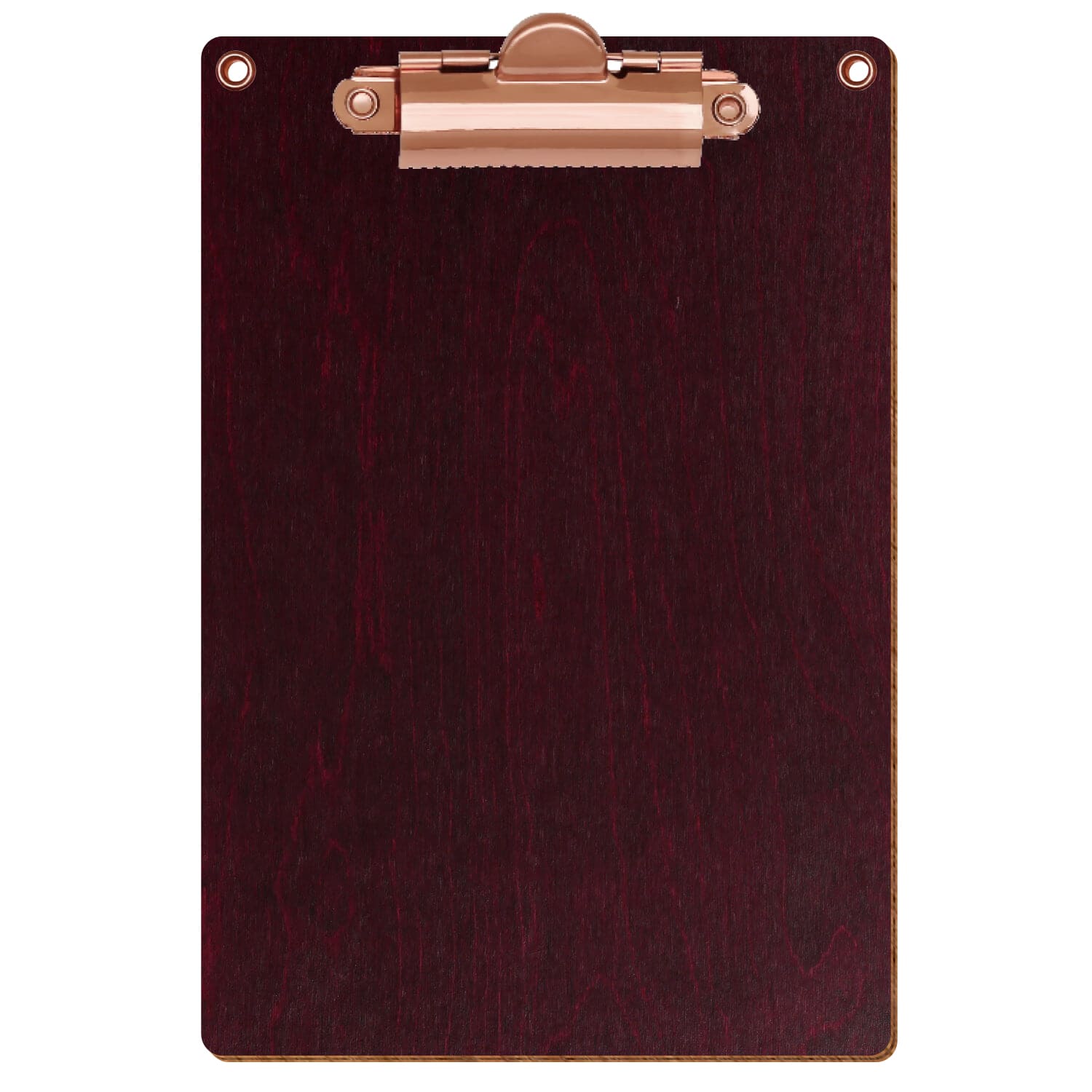 Klemmbrett Standardform Violett mit 2 Ösen A6 hochkant Zahnklemme roségold