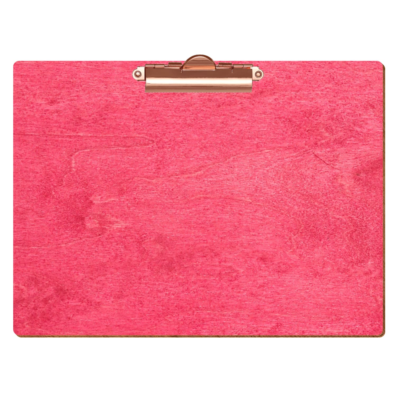 Klemmbrett Standardform Dunkelpink A4 querkant Zahnklemme roségold