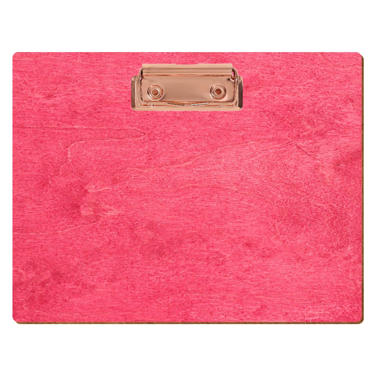 Klemmbrett Standardform Dunkelpink A5 querkant Bügelklemme roségold
