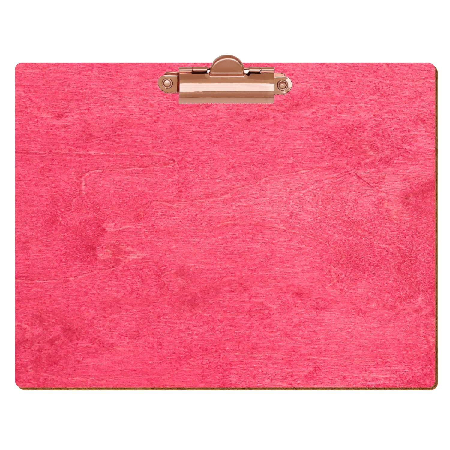 Klemmbrett Standardform Dunkelpink A5 querkant Zahnklemme roségold