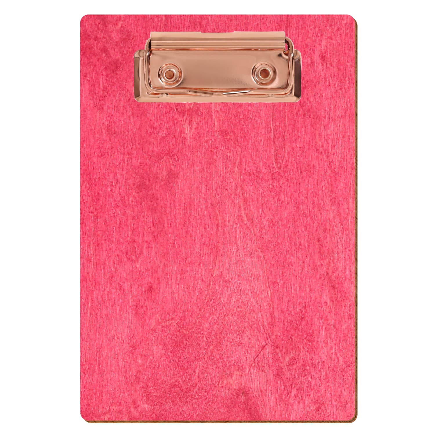 Klemmbrett Standardform Dunkelpink A6 hochkant Bügelklemme roségold