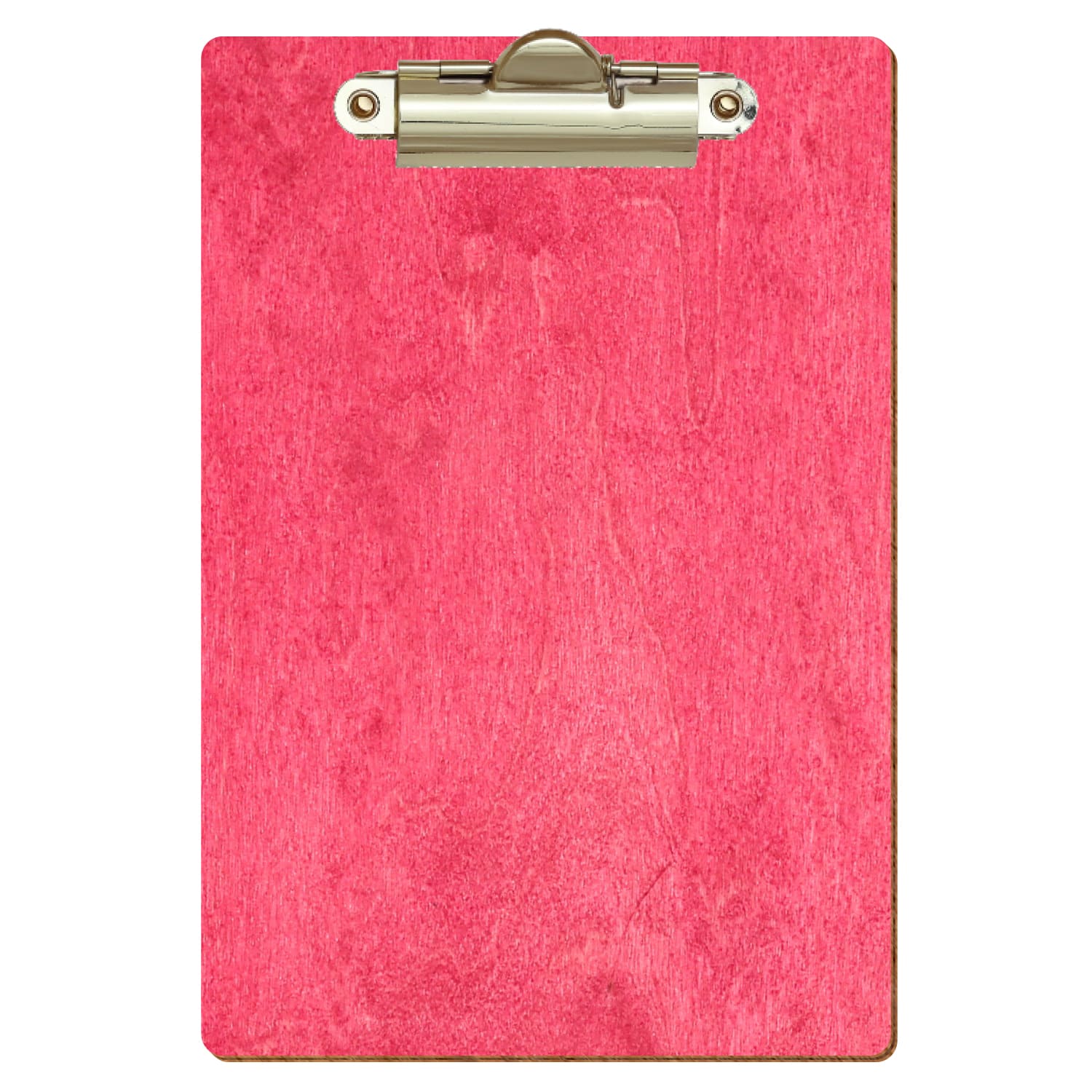 Klemmbrett Standardform Dunkelpink A6 hochkant Zahnklemme gold