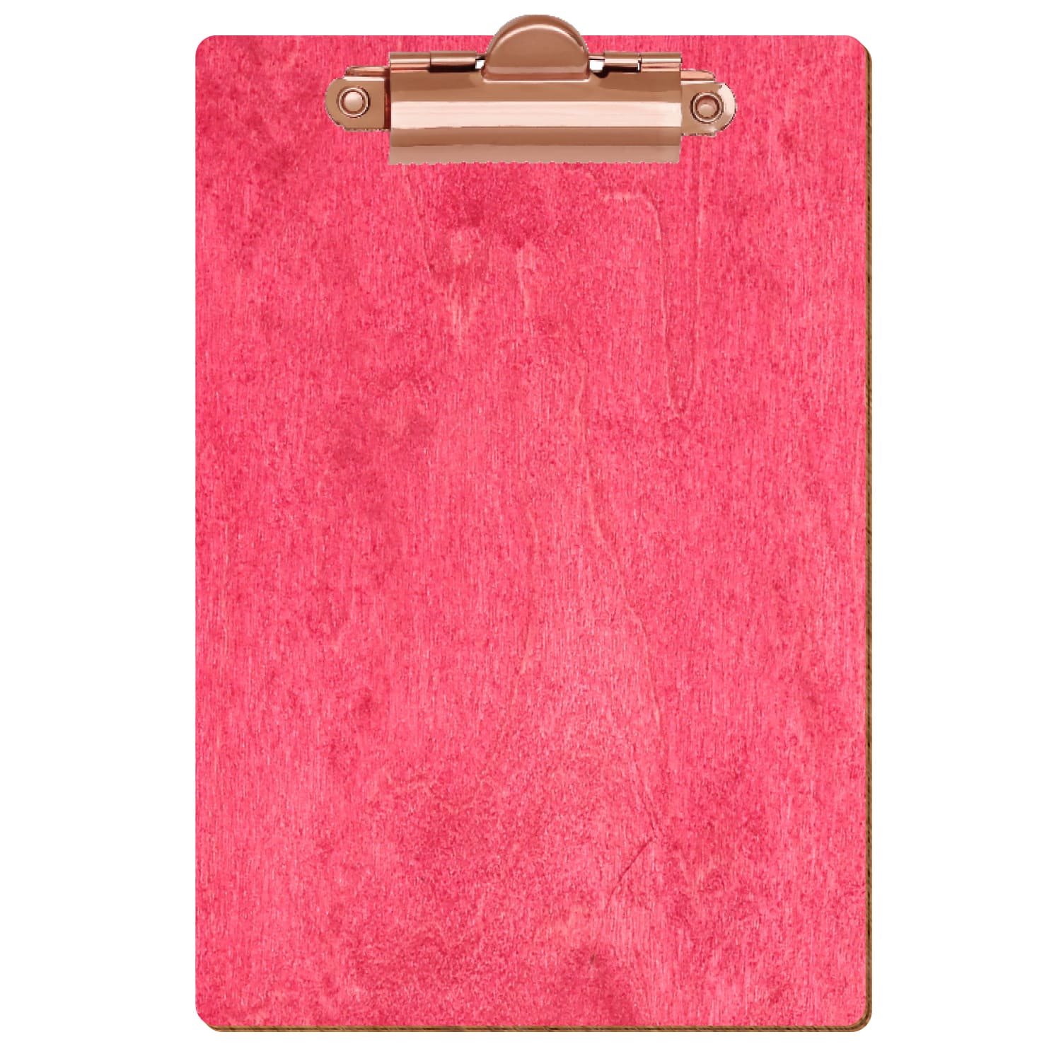Klemmbrett Standardform Dunkelpink A6 hochkant Zahnklemme roségold