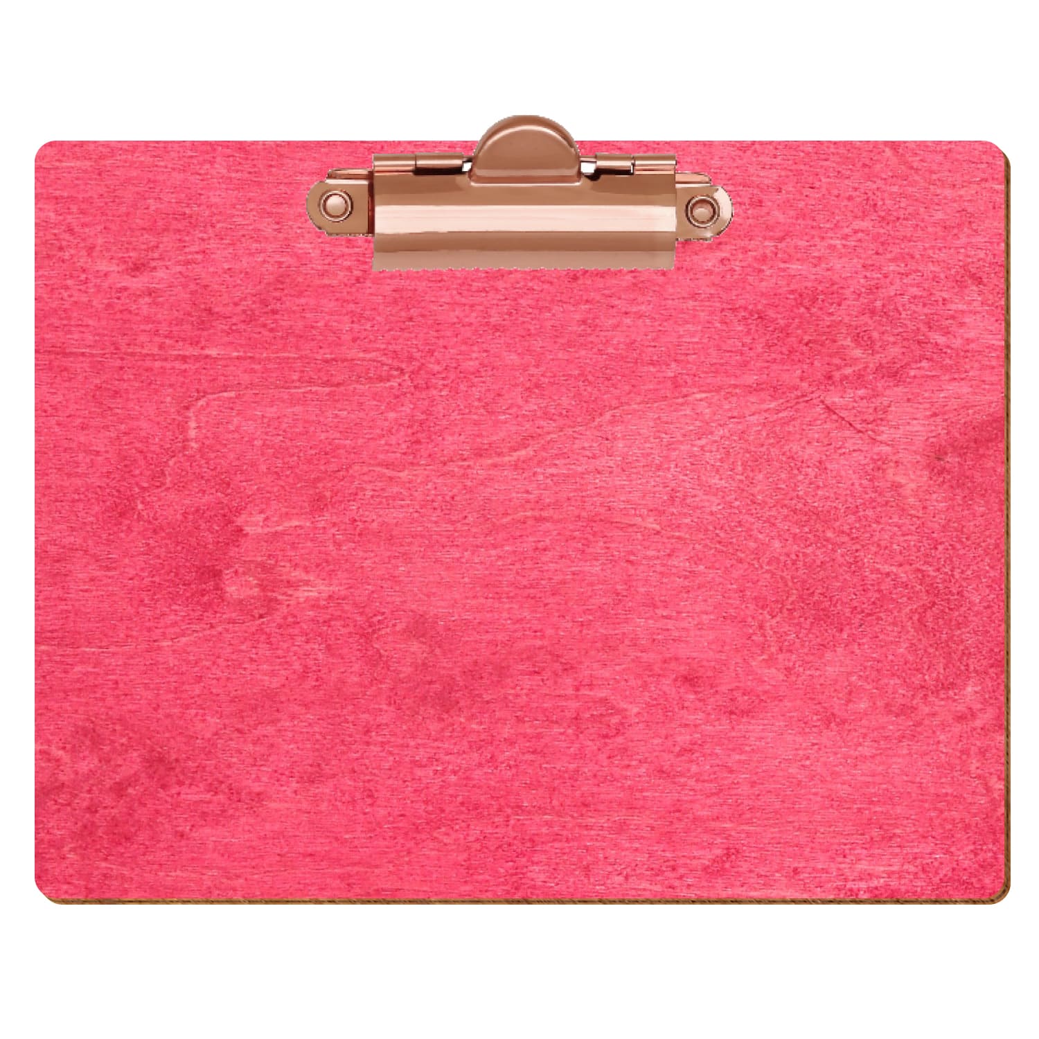 Klemmbrett Standardform Dunkelpink A6 querkant Zahnklemme roségold