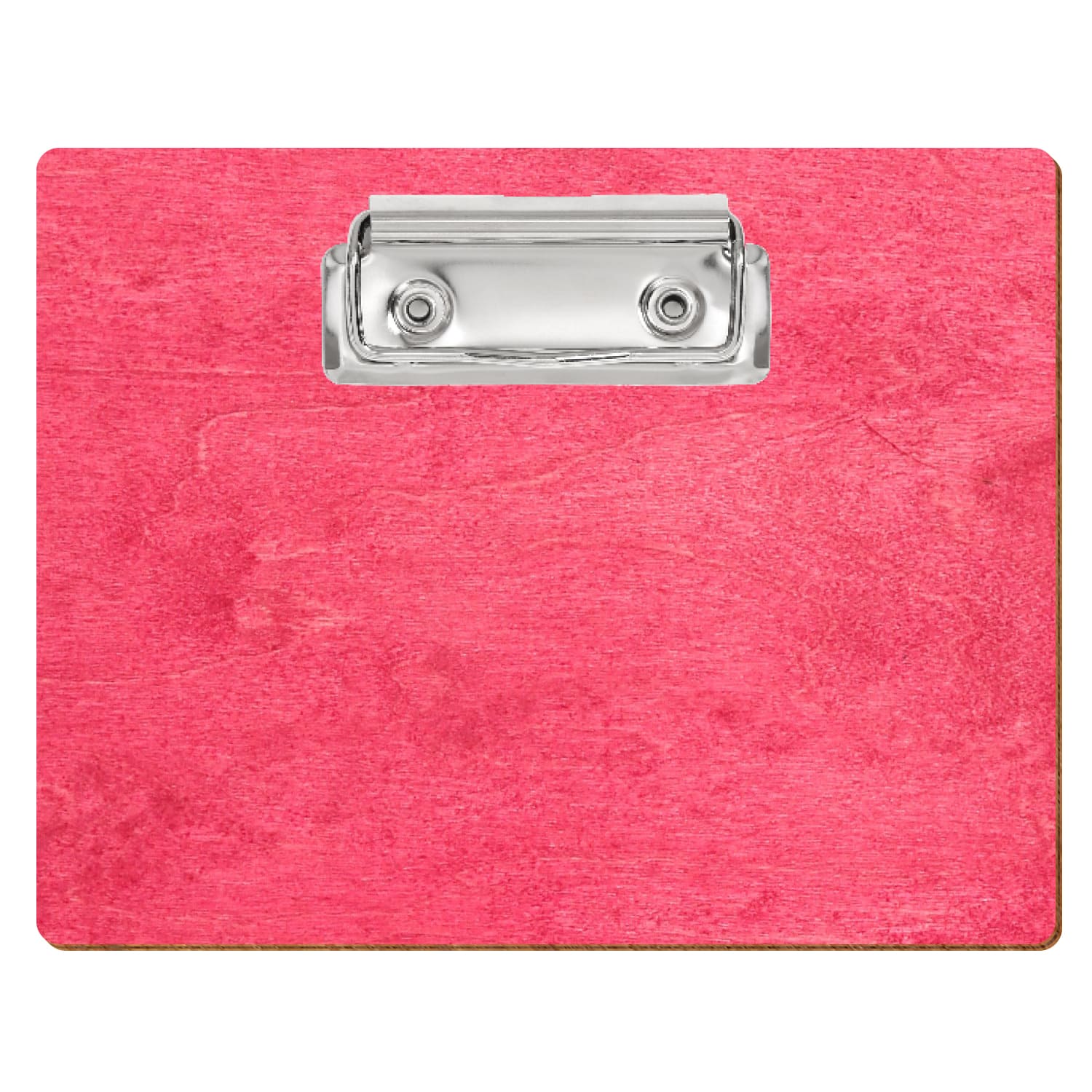 Klemmbrett Standardform Dunkelpink A6 querkant Bügelklemme silber