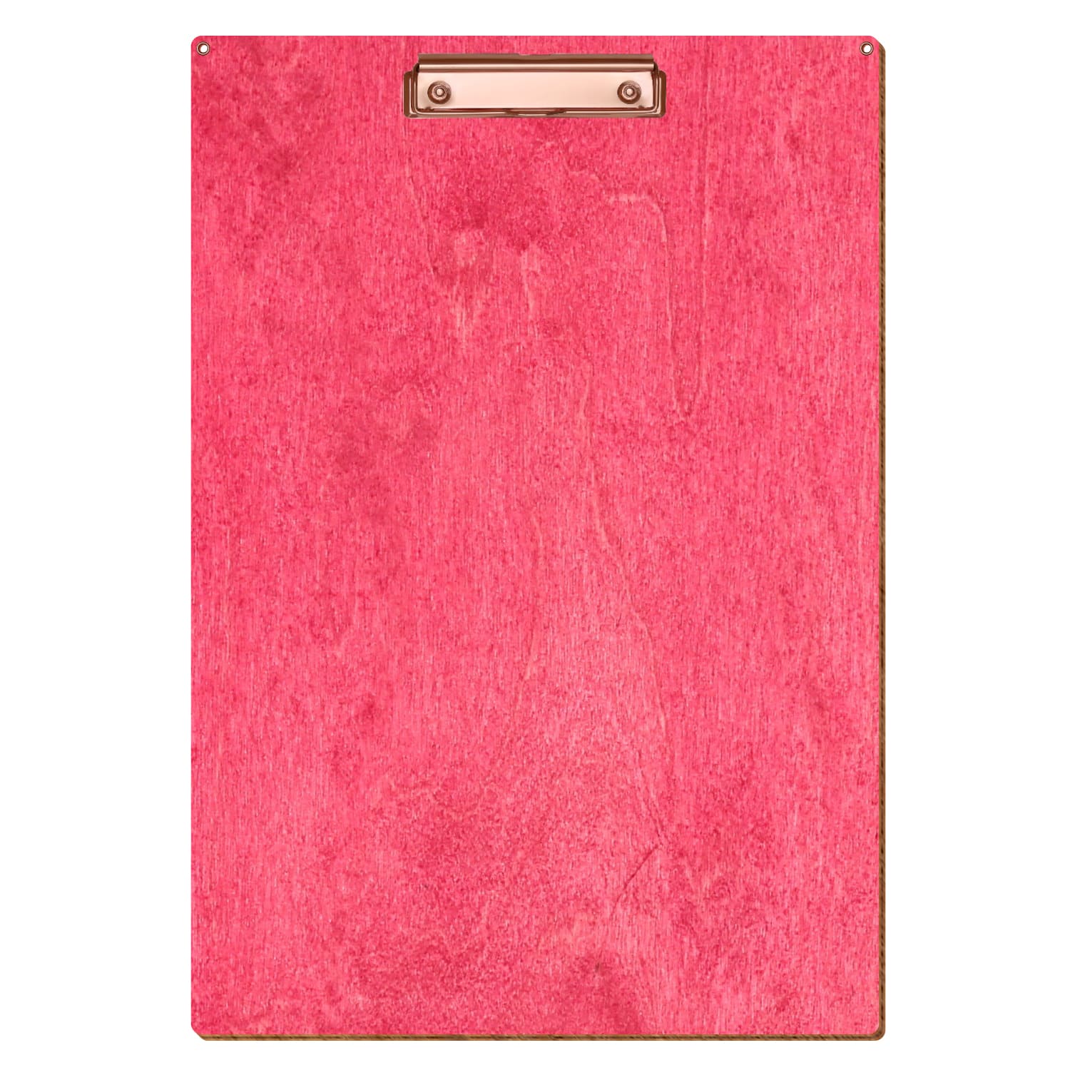 Klemmbrett Standardform Dunkelpink mit 2 Ösen A3 hochkant Bügelklemme roségold