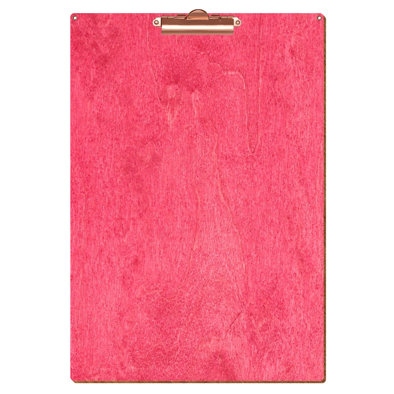 Klemmbrett Standardform Dunkelpink mit 2 Ösen A3 hochkant Zahnklemme roségold