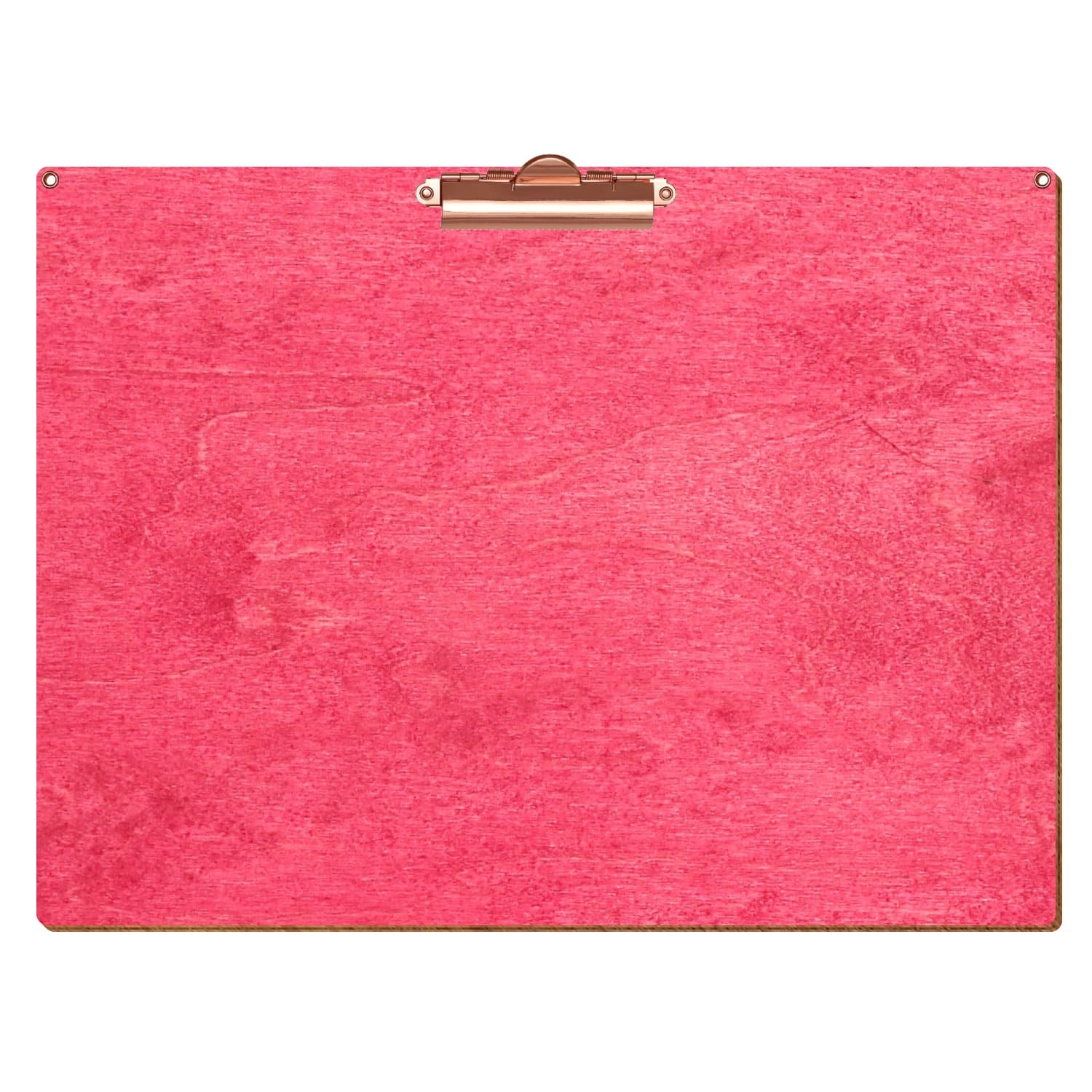 Klemmbrett Standardform Dunkelpink mit 2 Ösen A3 querkant Zahnklemme roségold
