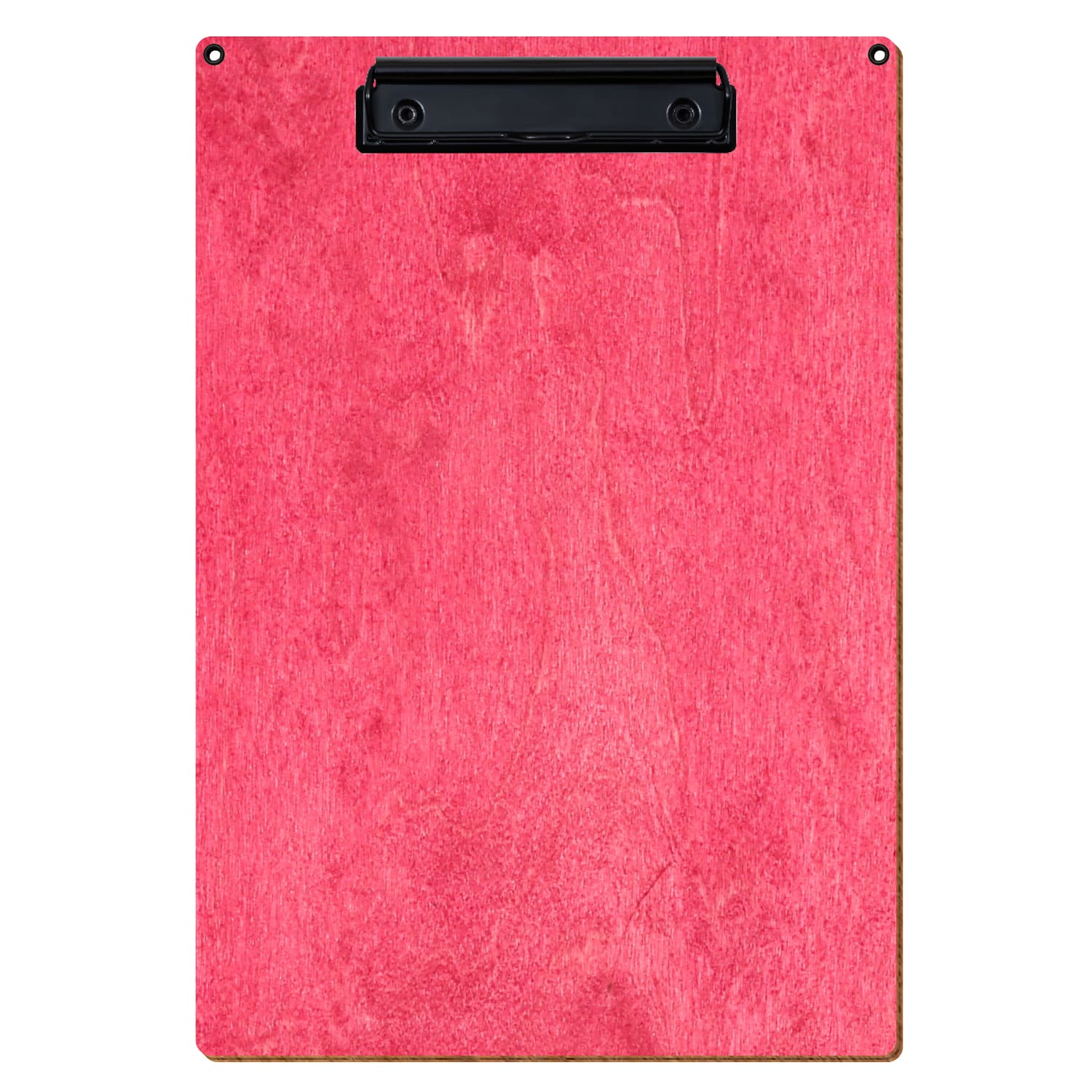 Klemmbrett Standardform Dunkelpink mit 2 Ösen A4 hochkant Bügelklemme schwarz