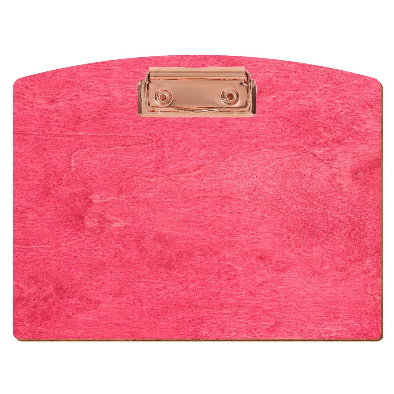 Klemmbrett Segmentform Dunkelpink A5 querkant Bügelklemme roségold