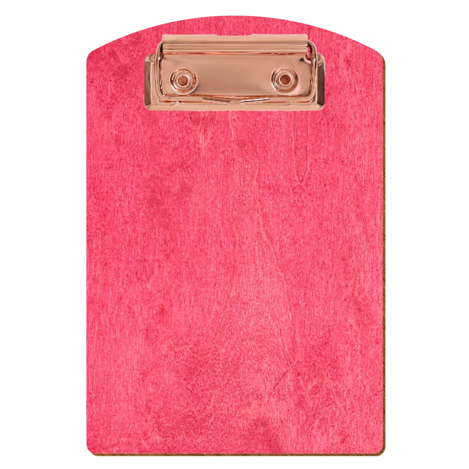 Klemmbrett Segmentform Dunkelpink A6 hochkant Bügelklemme roségold